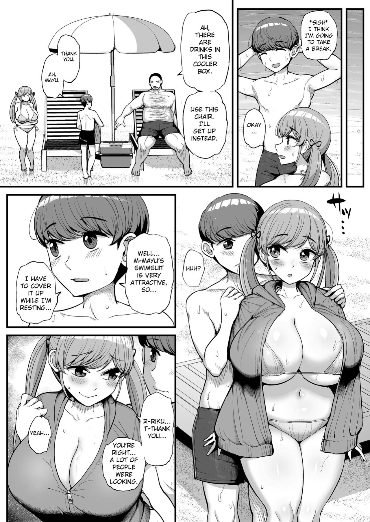 [Sanman Sanzen Koiking (Tyranu)] Minimum Kanojo wa Oyaji no Seidorei -Kazoku Ryokou Hen- | My Petite Girlfriend Is My Dad's Sex Slave ~Family Trip~