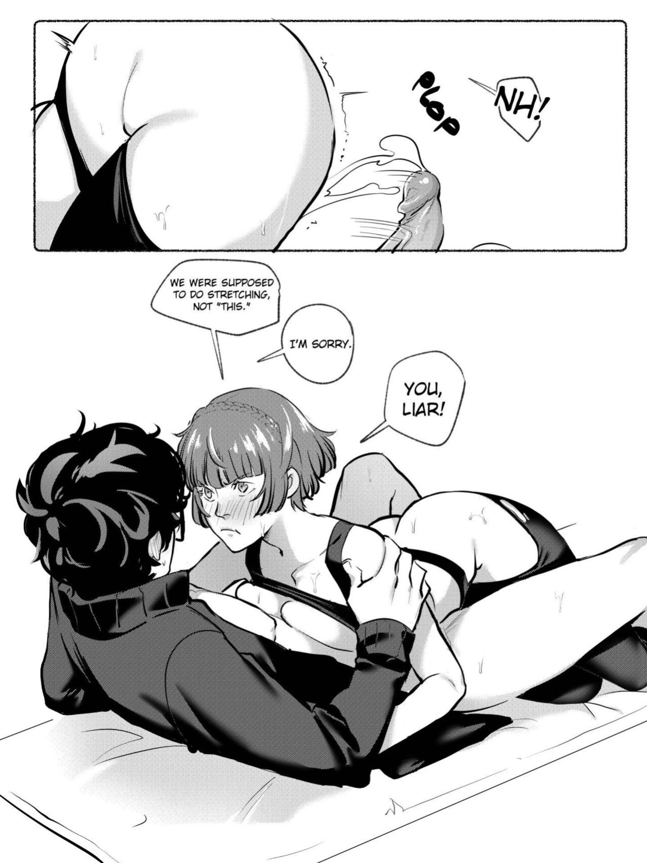 [Kukumomo] Akira/Makoto short comic (Persona 5)