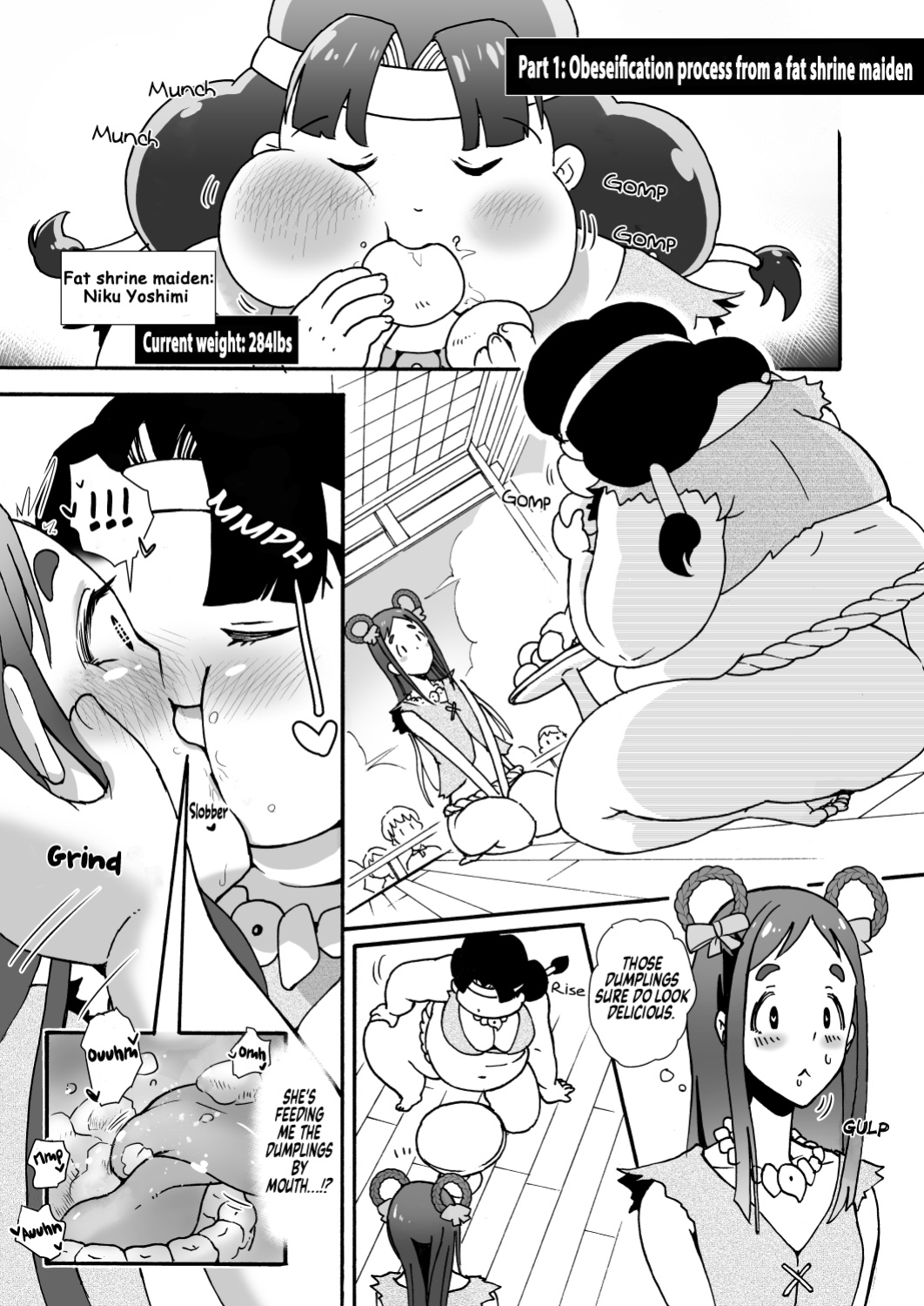 [PRBRheadphone(▲arakata)] Obese village shrine maiden Miito-chan | himanka mura miko no mixitochan ～ 2 nin no futorimiko～