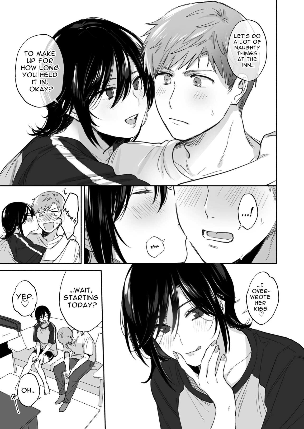[Ura Alpaca Bokujou (Meeo)] Suki Araba Kareshi no Seiheki o Yugametai! ~Gaman Genkai!! Icha Love Onsen Ryokou~ | If I Have a Chance, I Want to Warp My Boyfriend's Fetishes! ~Lovey-dovey Trip to the Hotsprings~