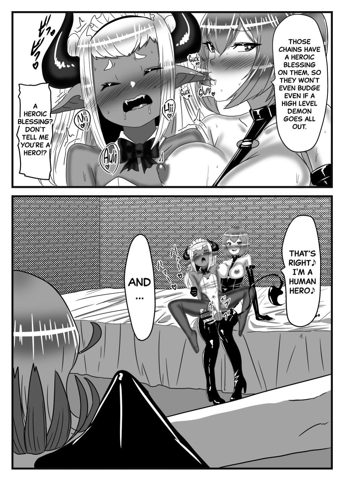 [Nitiniti Sowa (Apacchi)] Futanari Yuusha no Maou Rouraku 3 | The Futanari Hero's Allurement of The Demon Lord 3 [Black Grimoires]