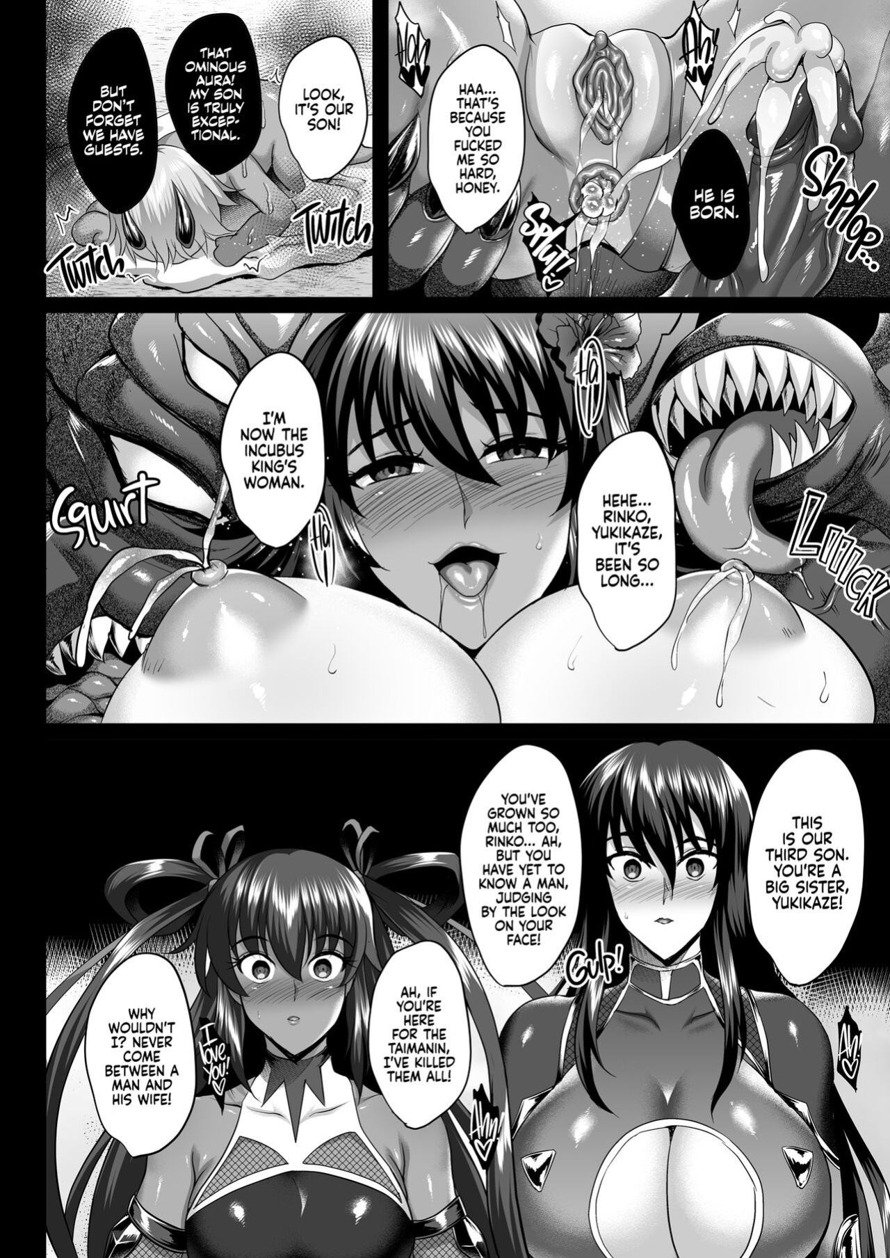 [Shouchuu MAC (Hozumi Kenji)] Shiranui Harami Ochi Ni | Shiranui's Impregnation 2 (Taimanin Yukikaze)