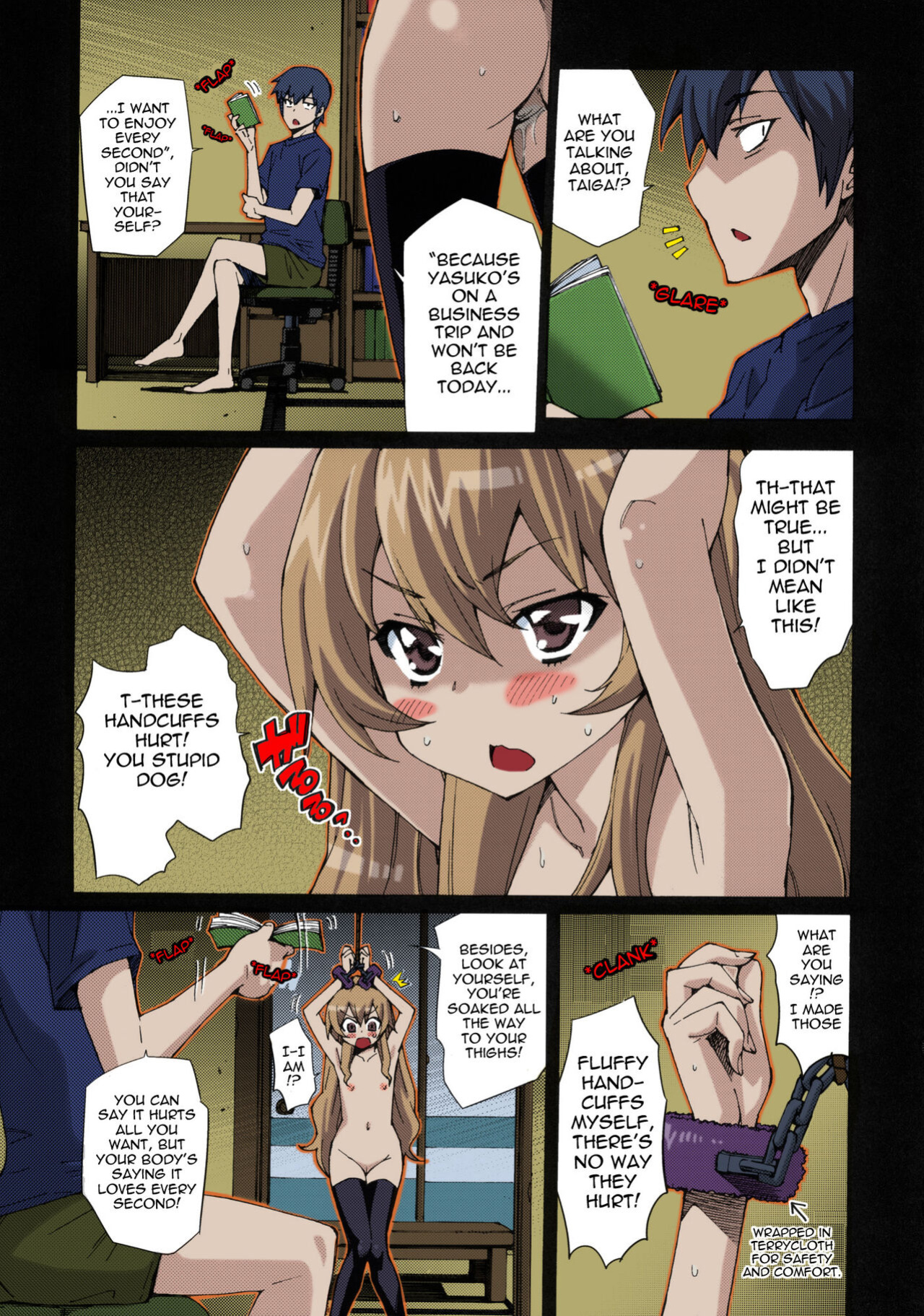 (C76) [Shibousuiteijikoku (Tehen)] Taiga no Jouzu na Shitsukekata (Toradora!) [Colorized]