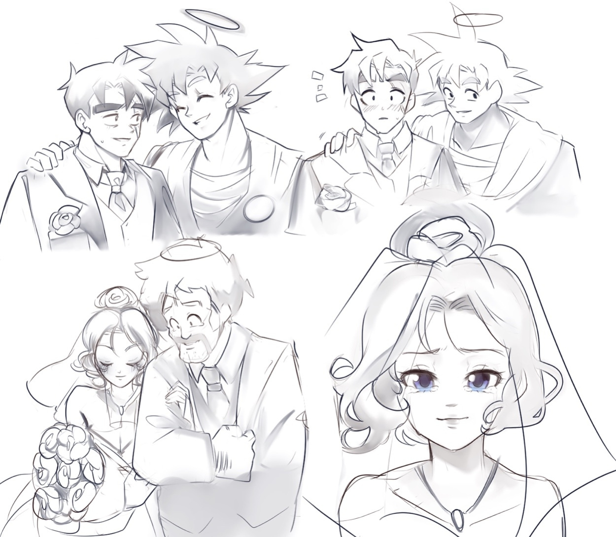 [Puffphox] Puffphox artwork mix with Gohan x Videl one shot comic