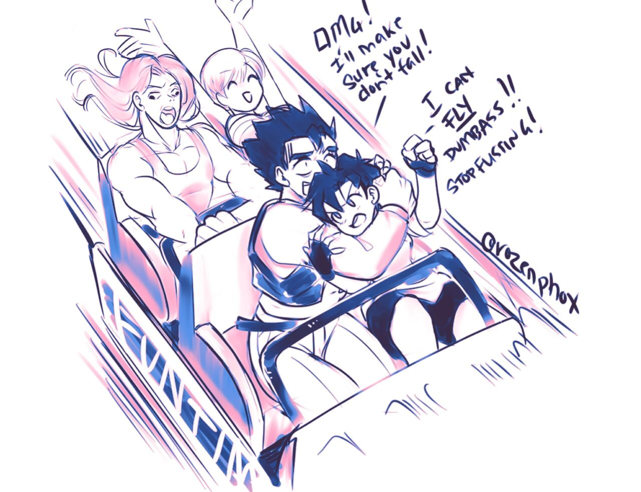 [Puffphox] Puffphox artwork mix with Gohan x Videl one shot comic