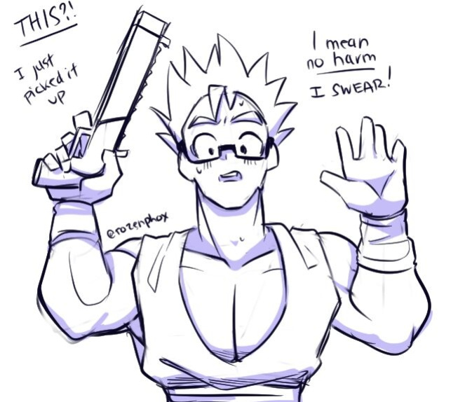[Puffphox] Puffphox artwork mix with Gohan x Videl one shot comic