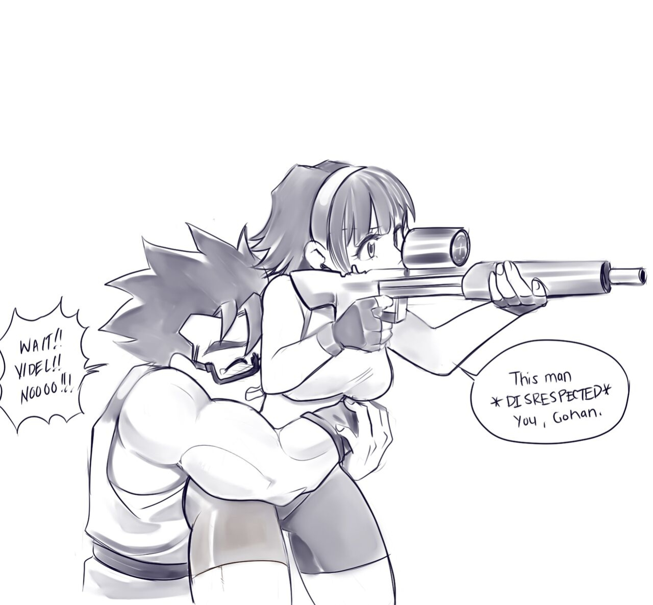 [Puffphox] Puffphox artwork mix with Gohan x Videl one shot comic