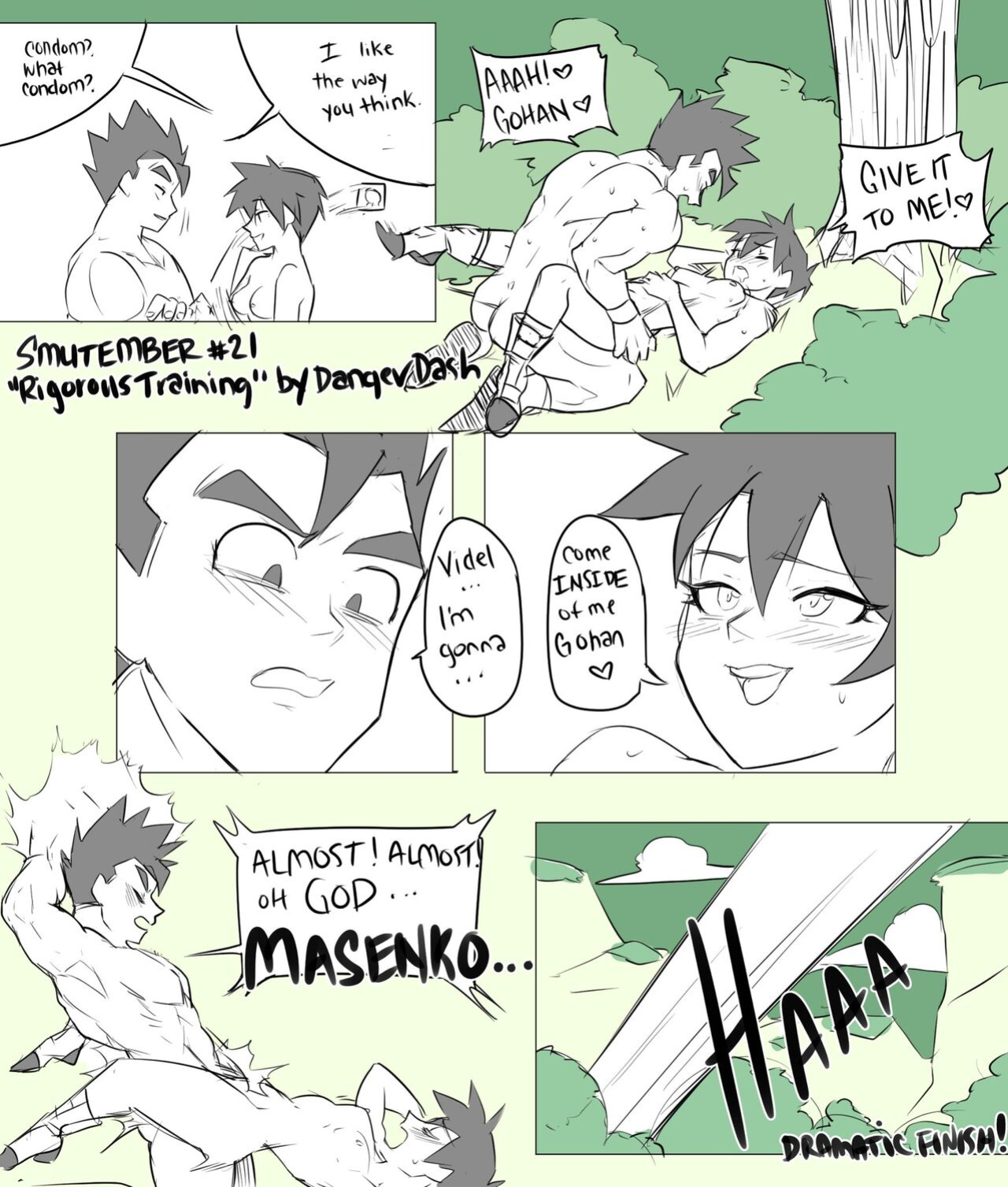[Puffphox] Puffphox artwork mix with Gohan x Videl one shot comic