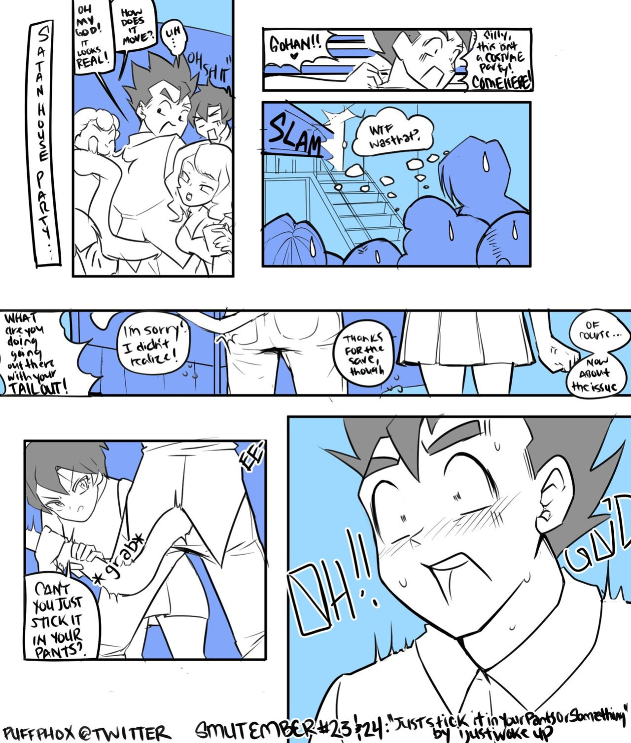 [Puffphox] Puffphox artwork mix with Gohan x Videl one shot comic