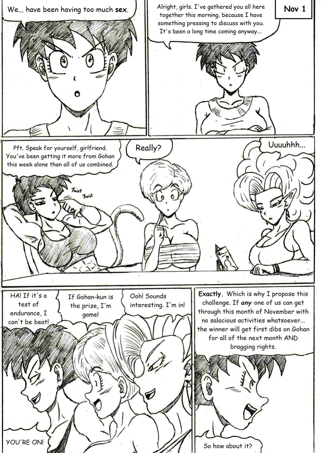 [TheWriteFiction] No Nut November (Dragon Ball Z)