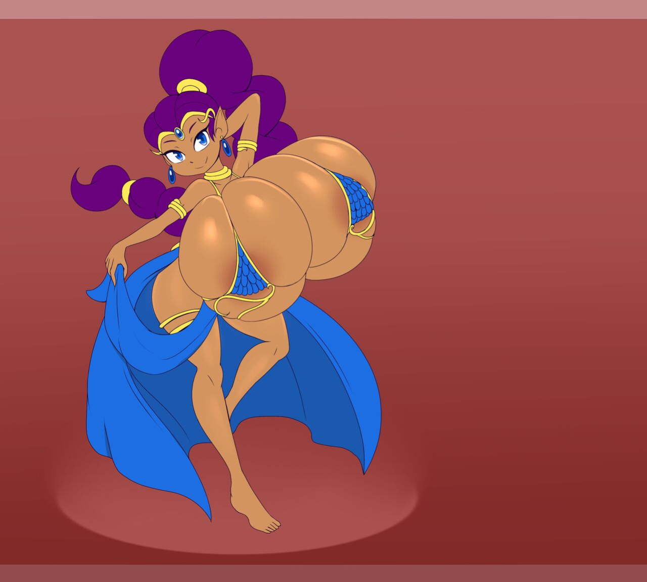 [Metachoke] Shantae Breast Expansion Compilation