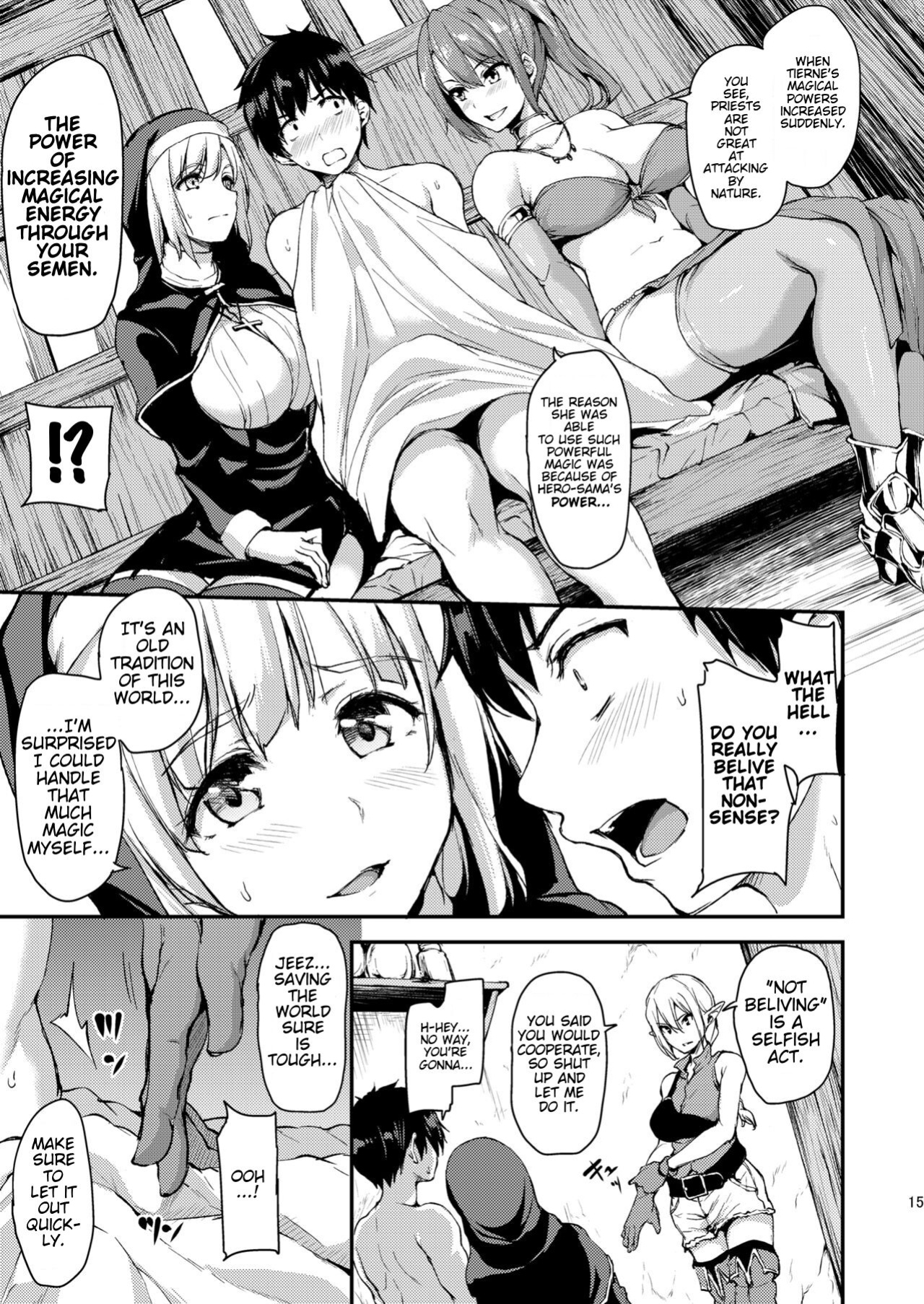 [Shimapan (Tachibana Omina)] Isekai Harem Monogatari Ch.1 [FunnyTL]