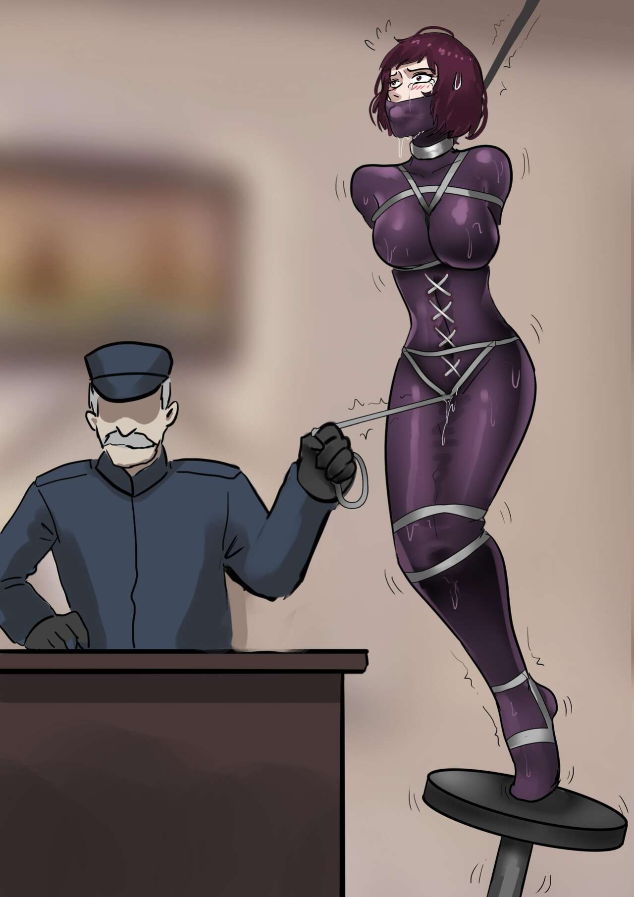 [King] Female_Assassin_in_Stockings_Restrains_Trap_to_Escape