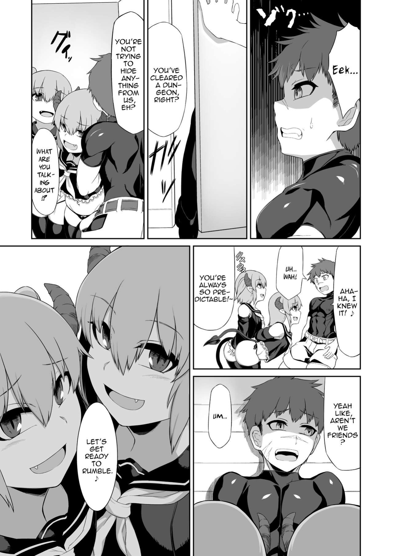 [Blitzkrieg (Moscow)] Futago Succubus to Mahou no Onaho | The Succubus Twins and the Magical Onahole [FemdomScans]