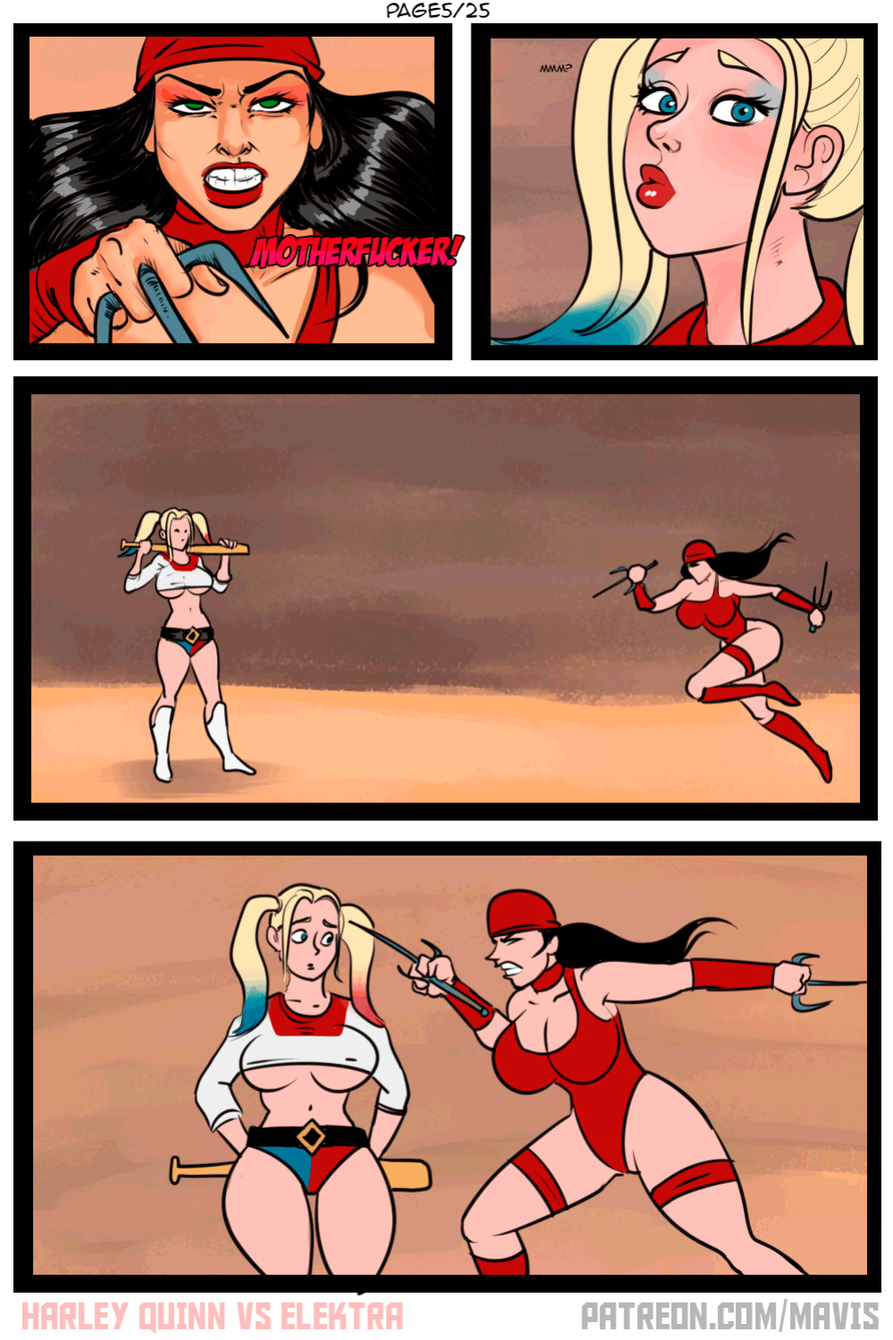 [Mavruda] Battle of Supes: Elektra vs Harley Quinn