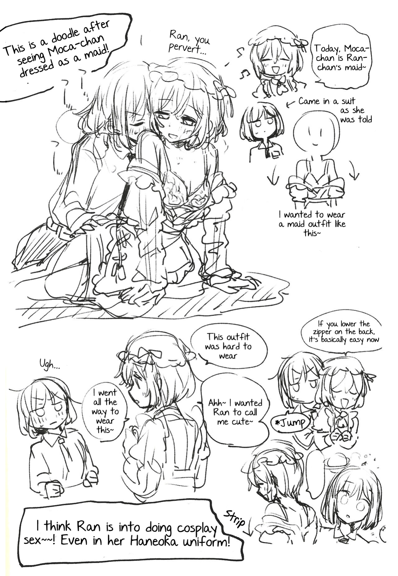 (BanG Dreamer's Party! 14th STAGE) [Zawameki Jambo (Zawameki)] Ran ja Nakute, Goshujin-sama desho (BanG Dream!) [ROSMONTISISLOVE]