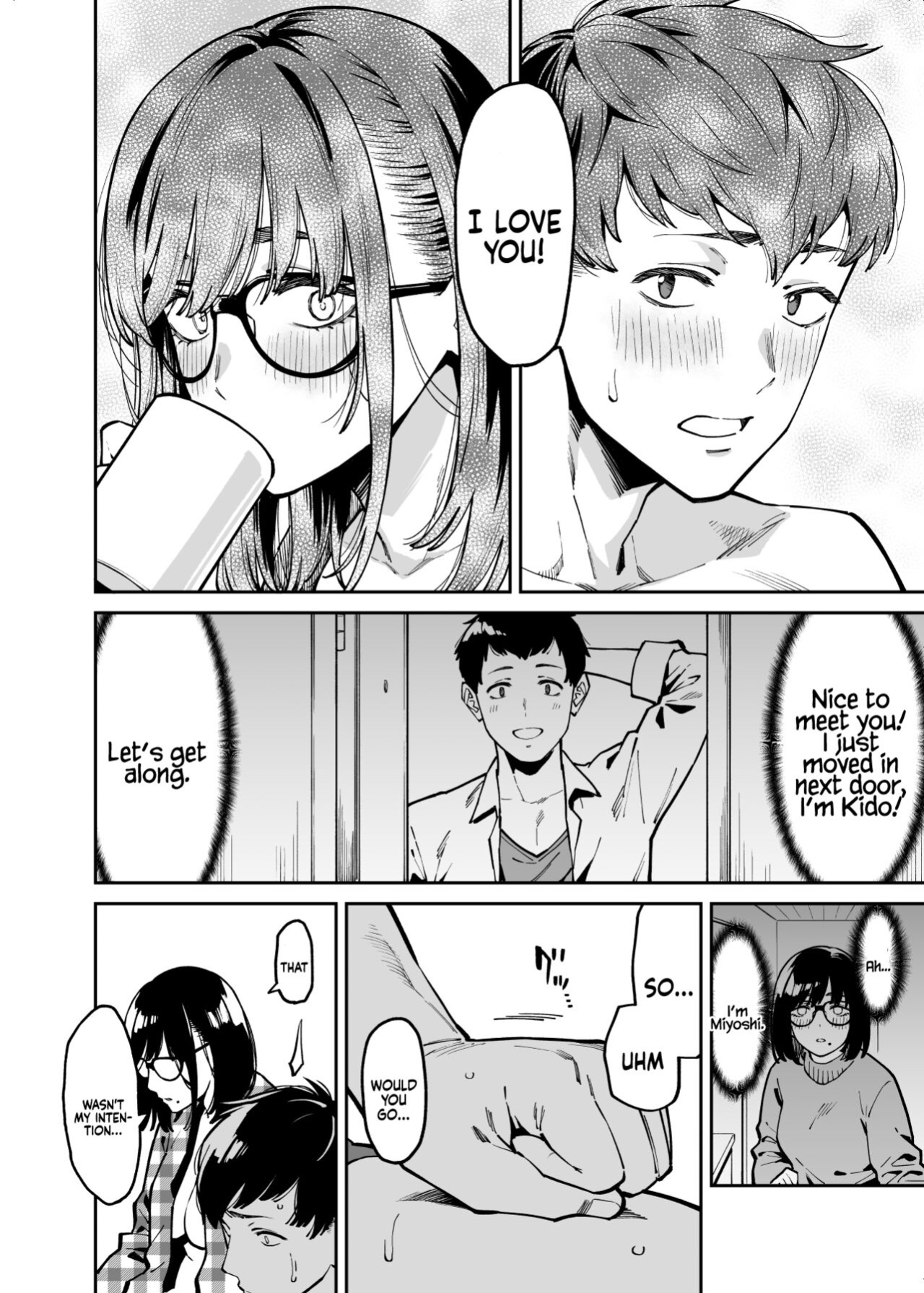 [Uchuusen Shoujigou (Shouji Nigou)] Otonari no Darashina Onee-san ni Nagusamerareru Hanashi | Comforted by the Sloppy Girl Next Door [Coffedrug]