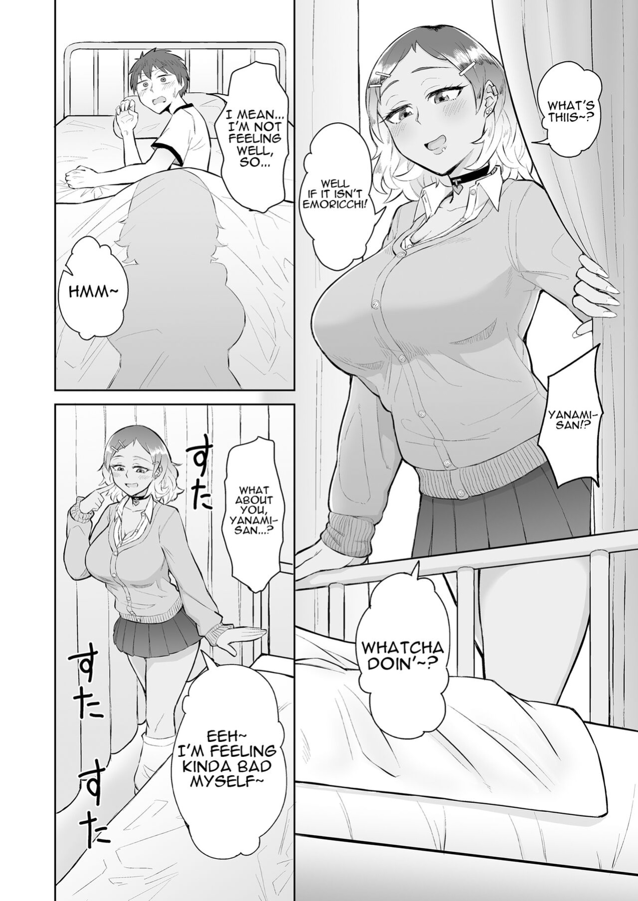 [Buppa Studio (Akutenkou)] Bitch Gal to Shojo Sensei ni Hokenshitsu de Shiboritorareru. | Getting Wrung Out in the Infirmary by a Bitch Gal and a Virgin Nurse