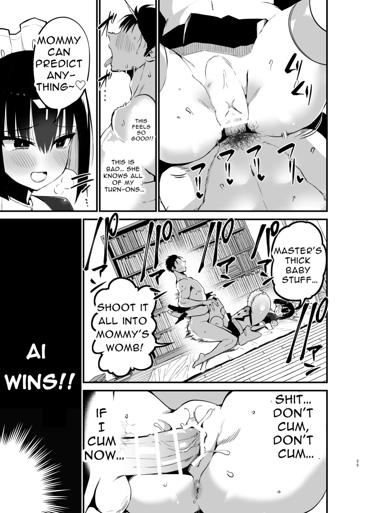 [Aohimo Familia (Chilt)] AI ni Shigoto o Torareta Mangaka, Seieki mo Torareru. | Manga Artist Lost Not Only His Job To AI, But Also His Semen