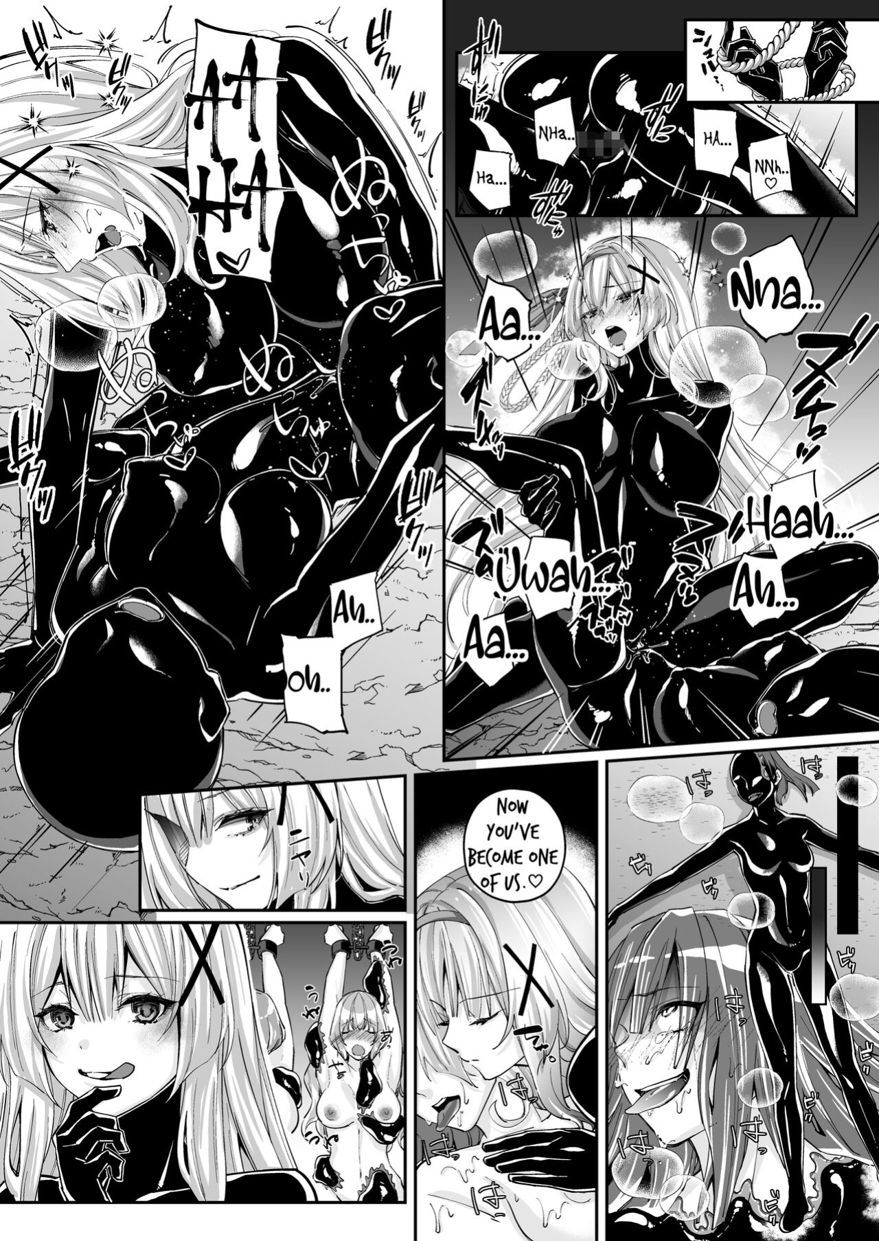 [Seika Kairaku Shoten] Parasite Rubber -The Tale of a Princess Knight Parasitized by Black Rubber Tentacle Clothes- [Mikodayo]