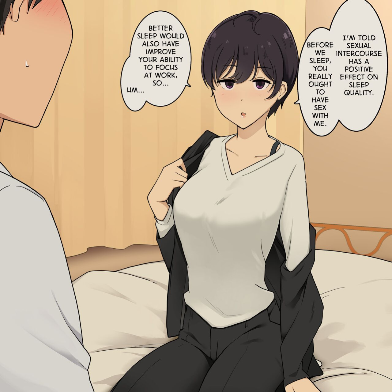 [Wakamatsu] Rikutsuppoi Kouhai-chan to Rikutsunuki de Majiwaru made no Hanashi | Having Sex with My Hyperrational Junior Until She Loses All Rationality