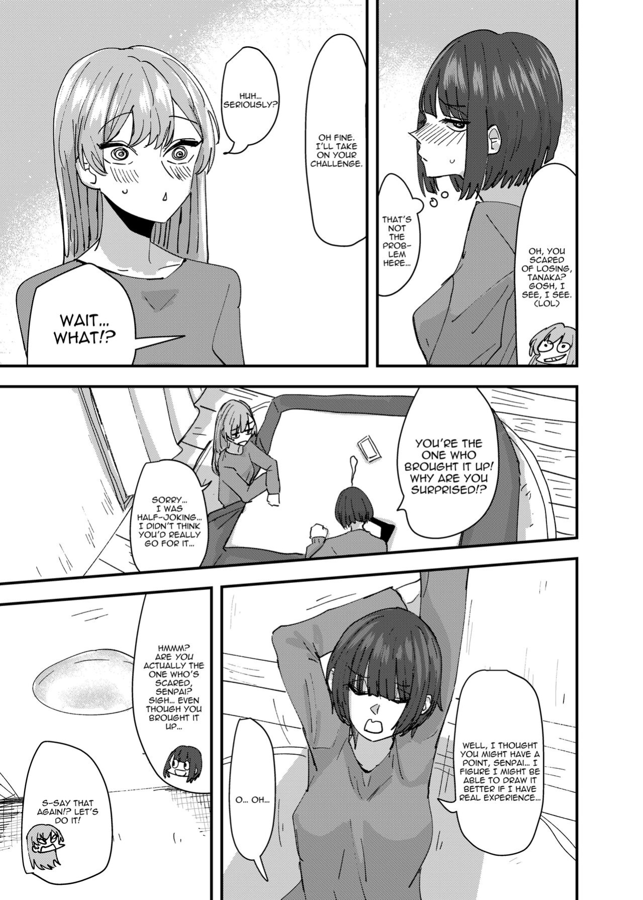 [Aweida] Daigaku no Senpai to Nori de Kiss Shitetara Sono Hi no Uchi ni Issen Koechatta Hanashi | A Story About Kissing A College Senior And Crossing The Line In The Same Day [IXIA WORKS]