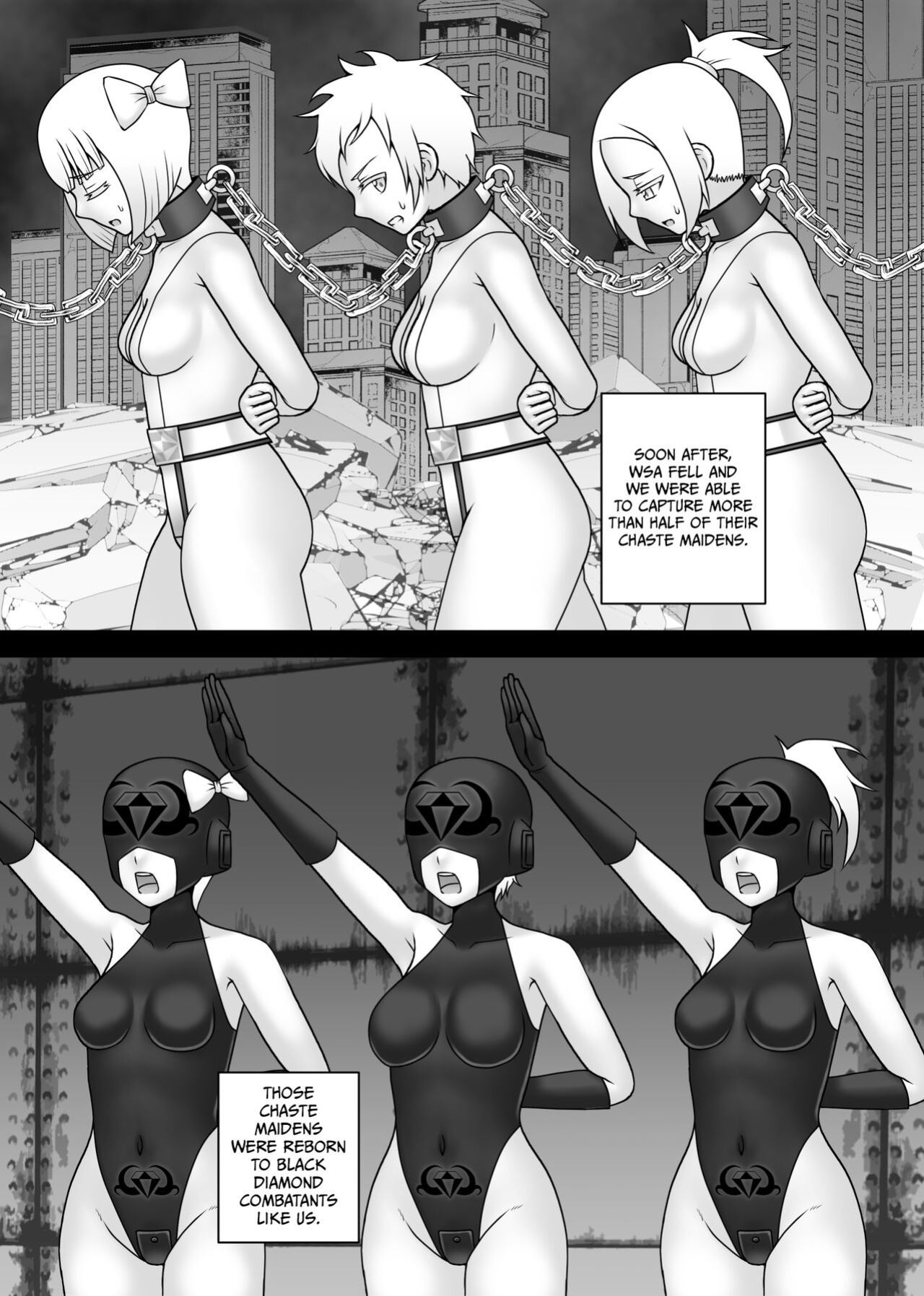[STUDIO HP+ (IceLee)] Teisou Sentai Virginal Colors Saishuuwa | Chastity Sentai Chaste Colors Ch. 6