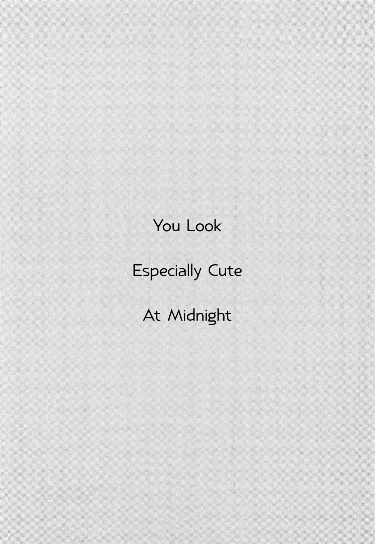 You Look Especially cute at midnight (Aikatsu!)