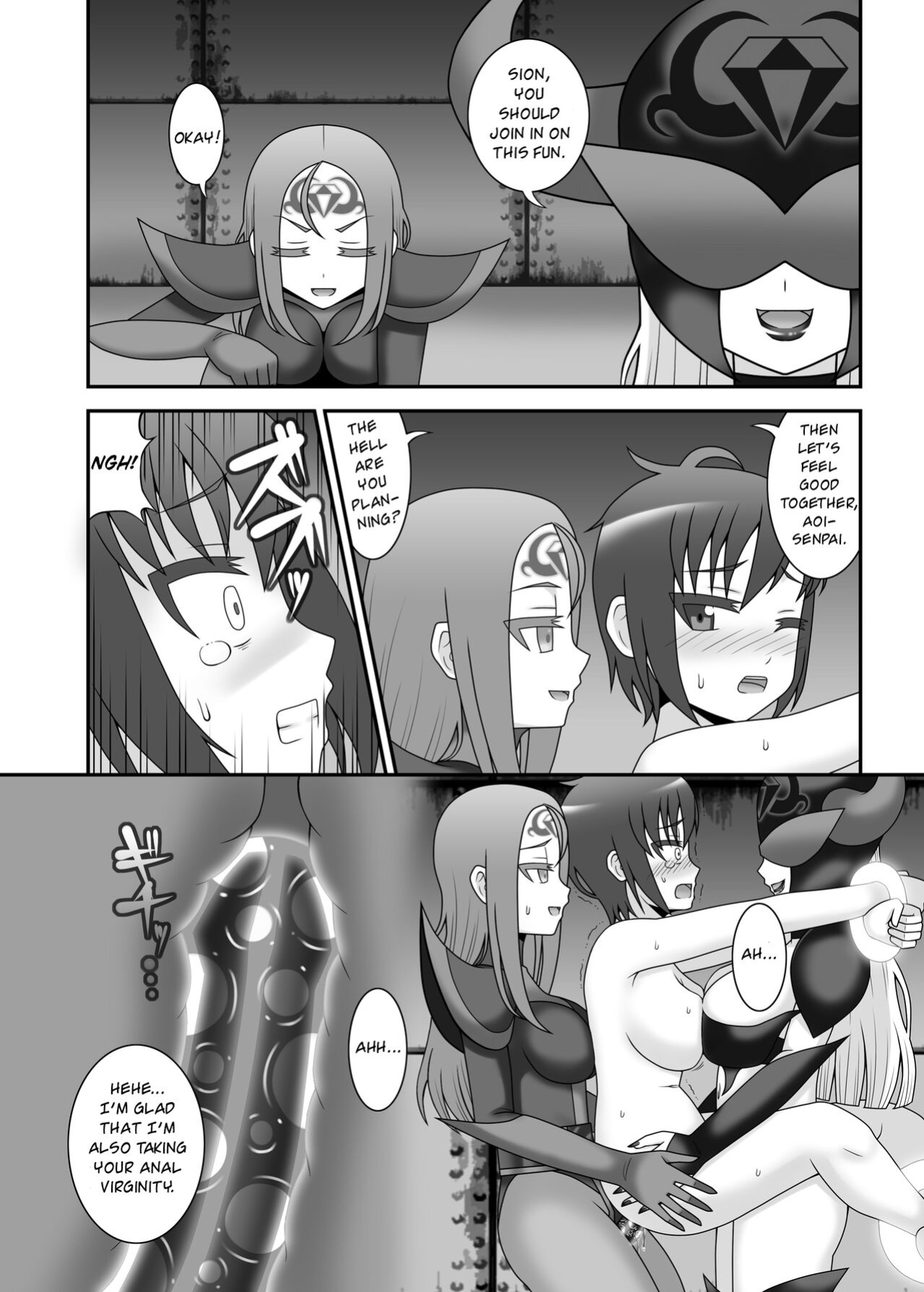 [STUDIO HP+ (IceLee)] Teisou Sentai Virginal Colors Ch.3 | Chastity Sentai Chaste Colors Ch. 3