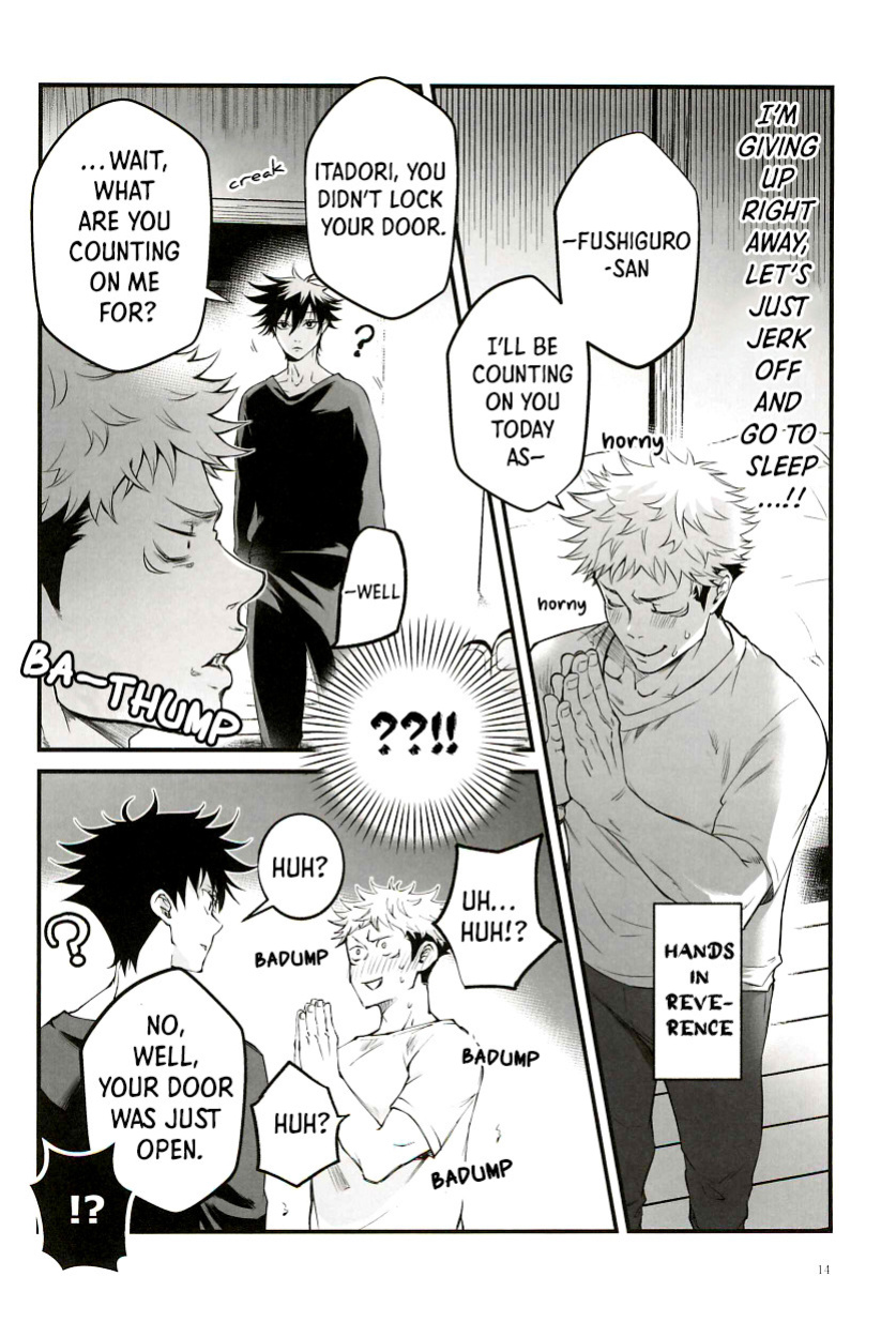 [Jurei no Mori (Ayame)] Tonari no Anoko ga Kawaikute! | The Boy Next Door Is So Cute (Jujutsu Kaisen) [Nonsense Group HQ]