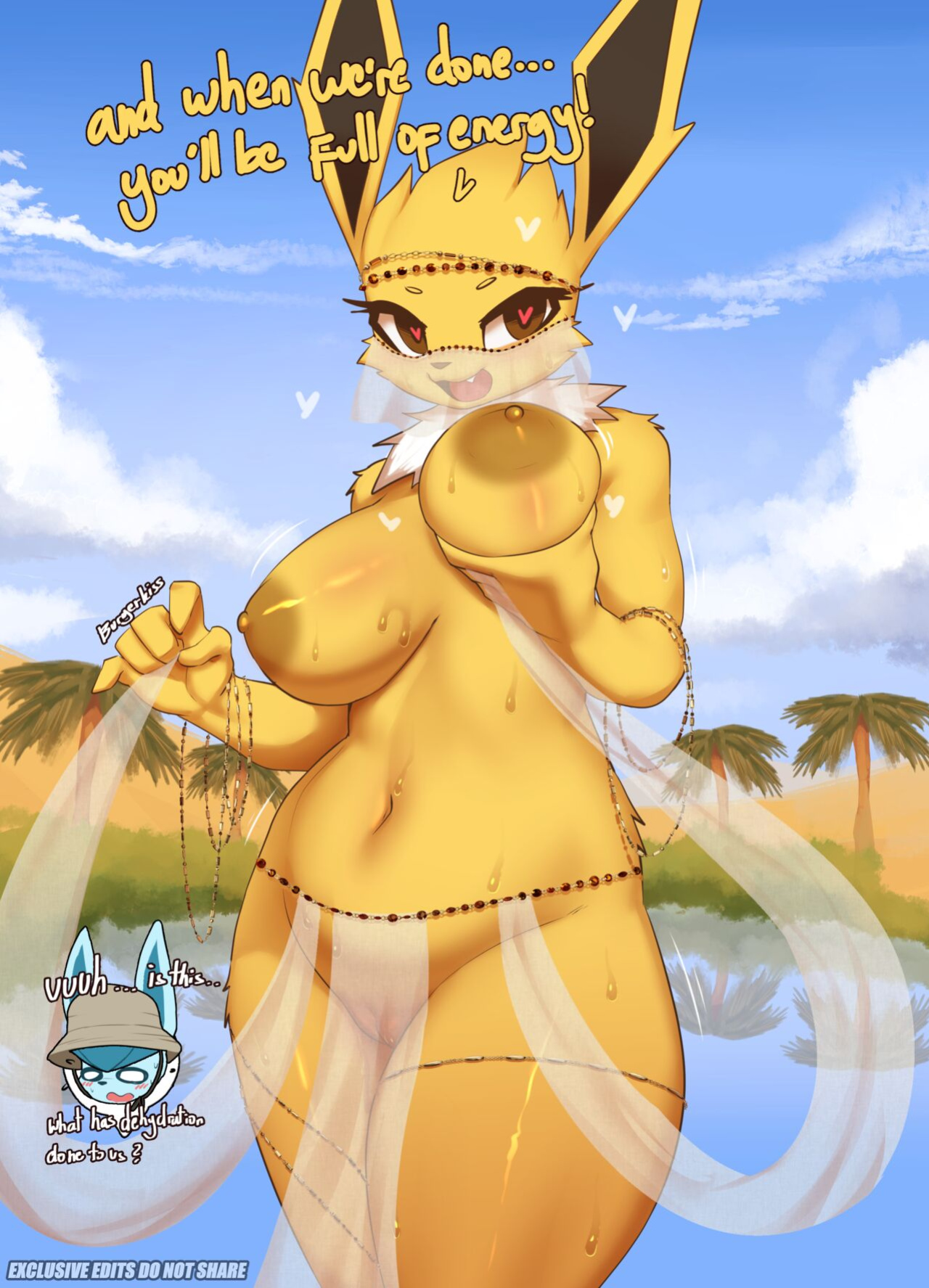 [Burgerkiss] eeveelution bellydancers part 1