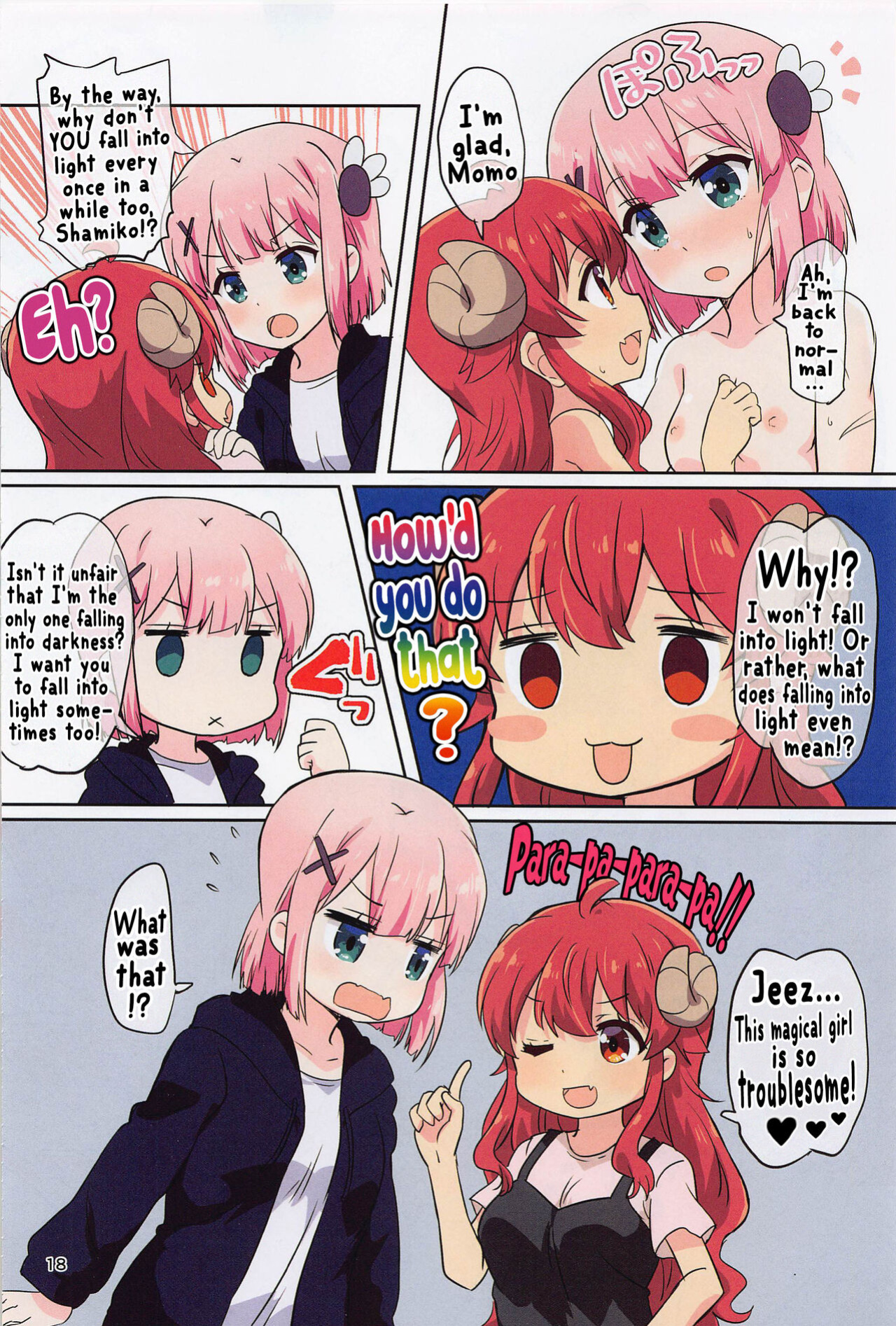 (C101) [Goberazzo (Mukaibi Aoi)] Kono Mahou Shoujo Mendokusai | This Magical Girl Is So Troublesome! (Machikado Mazoku) [Hikari no Kaze]