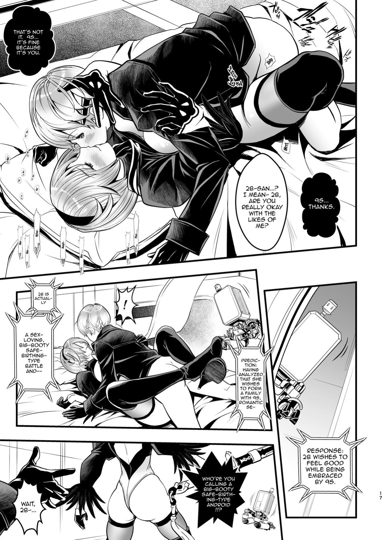 [Metabo Offensive Smell Uproar (Itachou)] Onna Senshinokyuusoku | Female Warrior Rest (Nier: Automata)