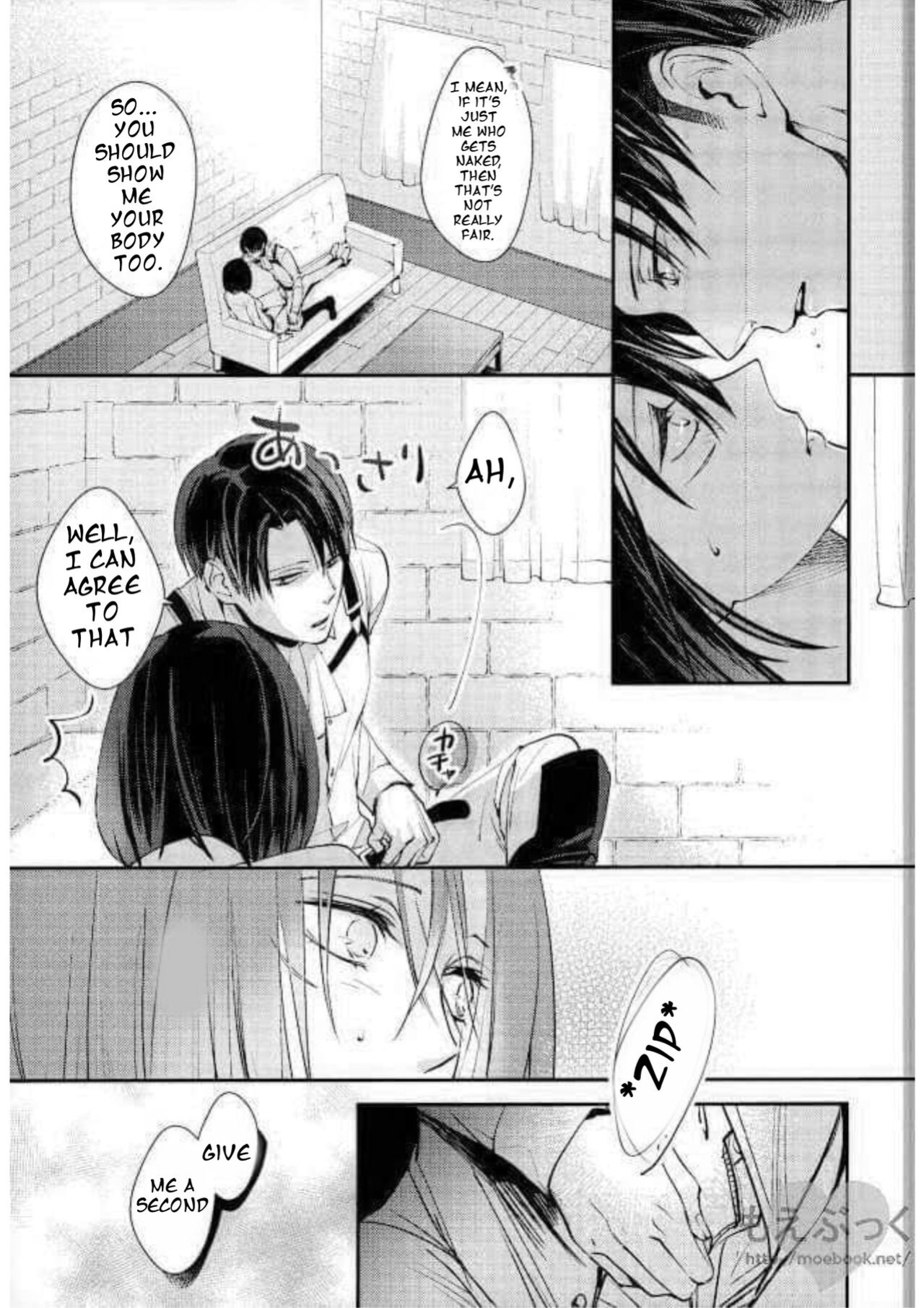 I Can't Wait by Sakuragawanaa (Attack on Titan Levi x Mikasa Doujin) English Translation