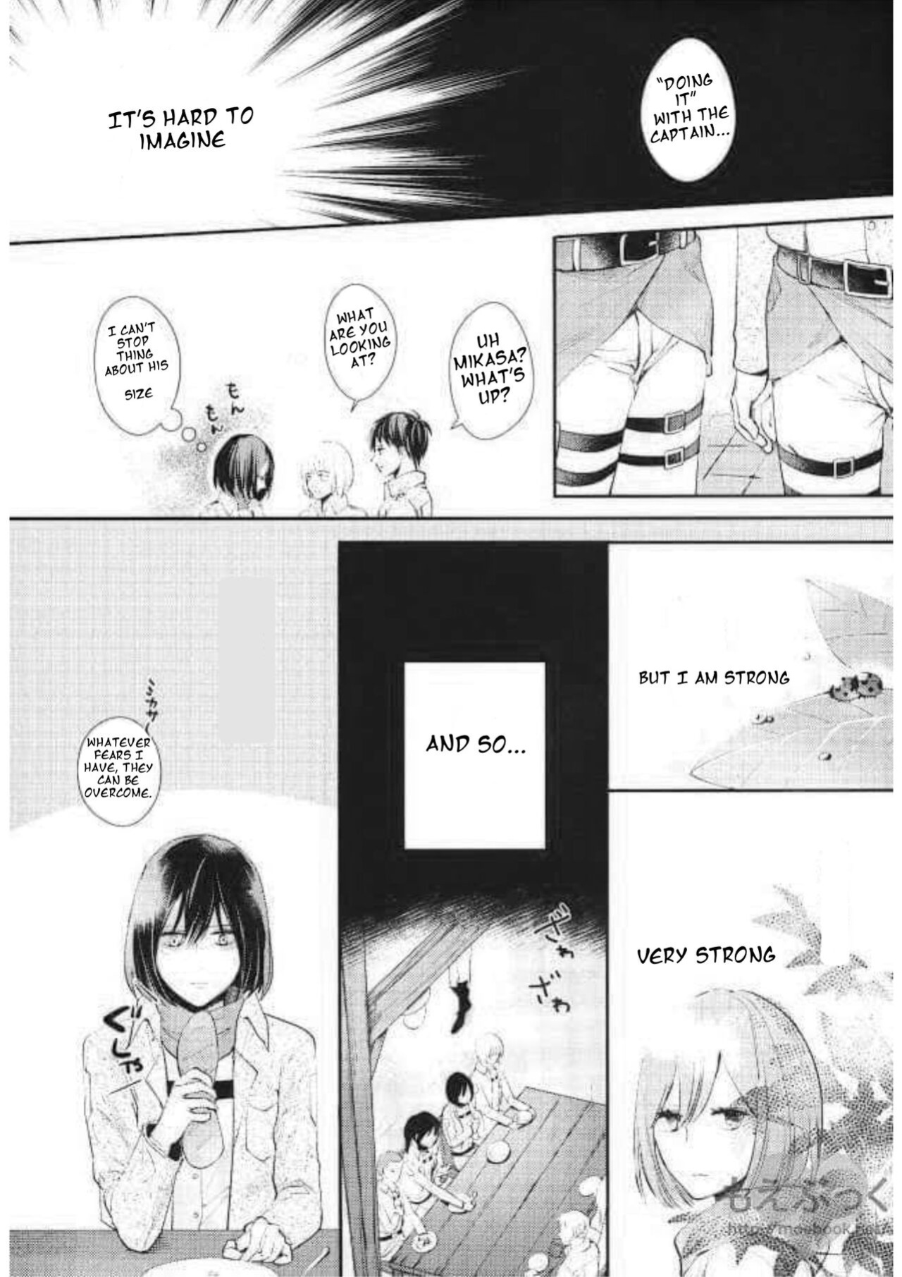 I Can't Wait by Sakuragawanaa (Attack on Titan Levi x Mikasa Doujin) English Translation