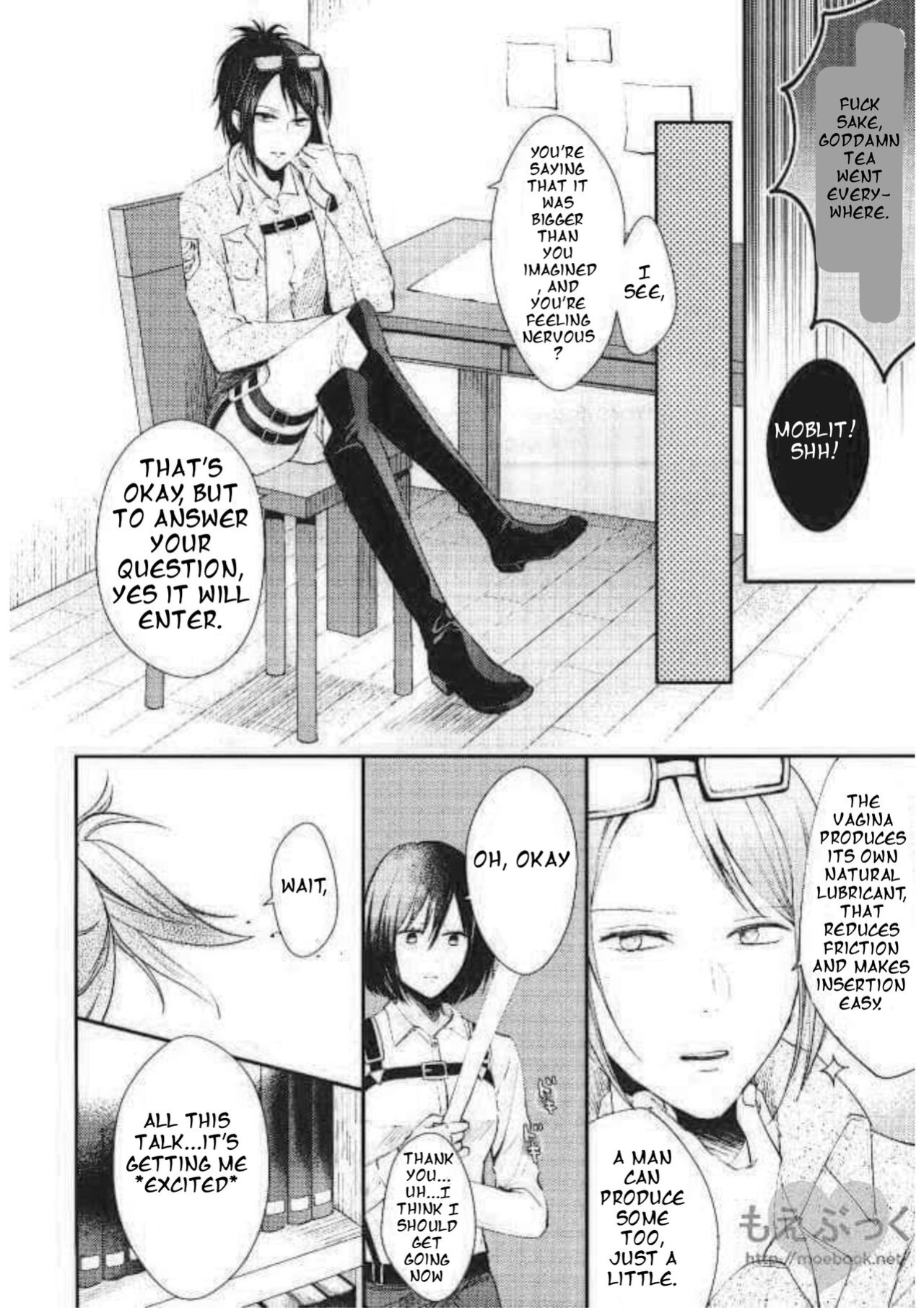 I Can't Wait by Sakuragawanaa (Attack on Titan Levi x Mikasa Doujin) English Translation