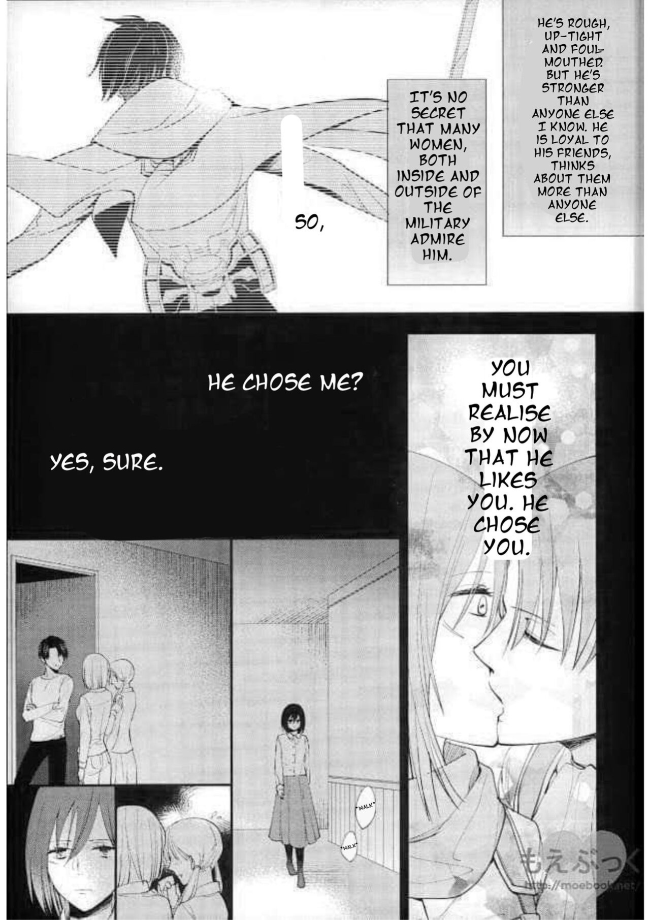 I Can't Wait by Sakuragawanaa (Attack on Titan Levi x Mikasa Doujin) English Translation
