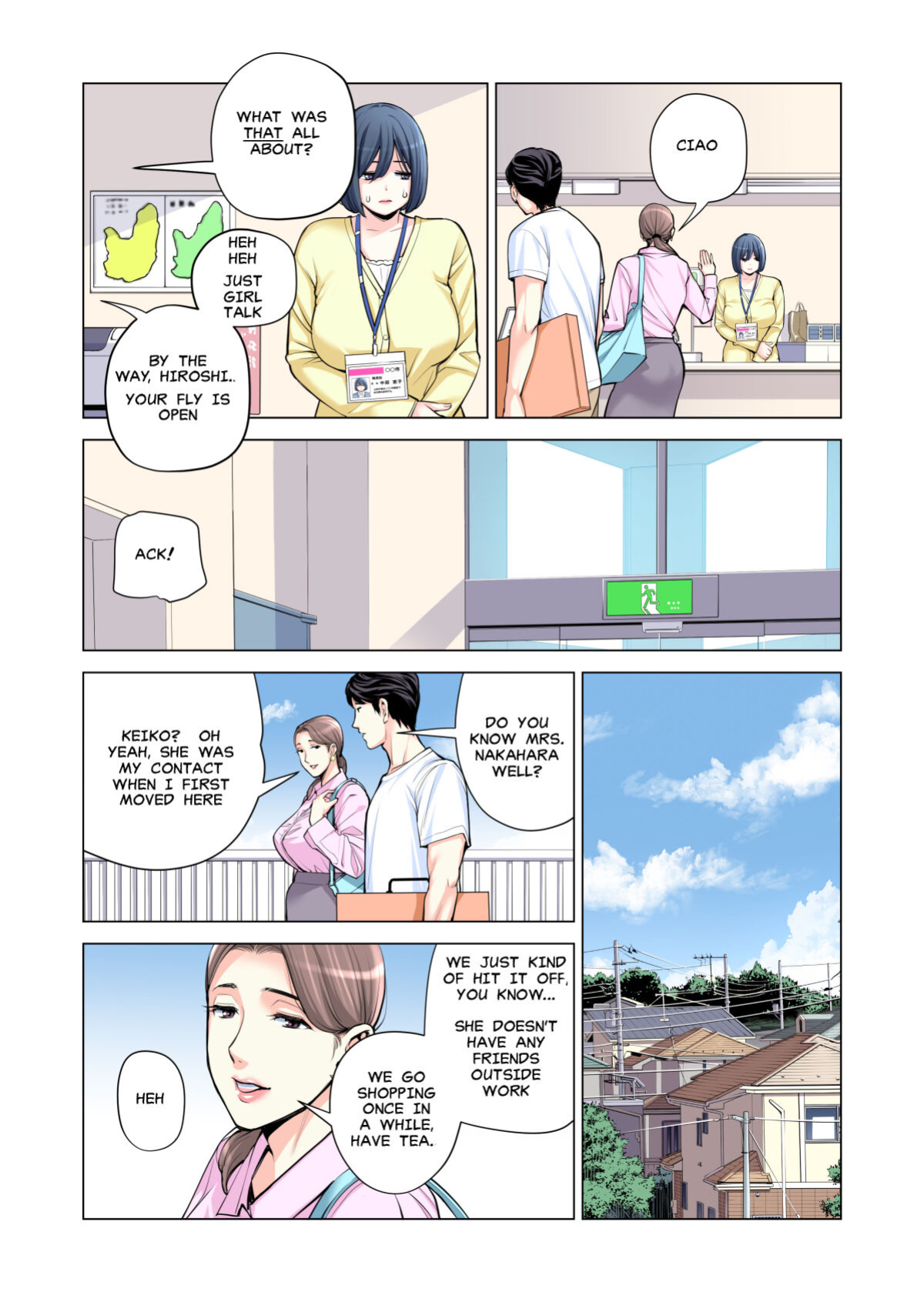 [HGT Lab (Tsusauto)] Jichikai no Hitozuma wa Totemo Ecchi Deshita. 2 Chiku Center Shokuin Nakahara Keiko Hen | Neighborhood Associations Part 2: Keiko [MisterJ] [Full Color Version]