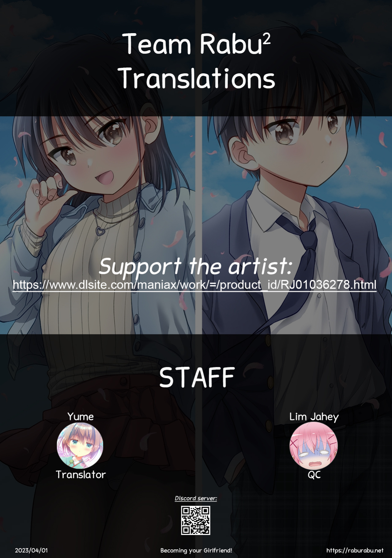 [Ohanabatake Typhoon (Anesaki Rachel)] Ore ga Omae no Kanojo ni Naru made | Becoming your Girlfriend [Team Rabu2]