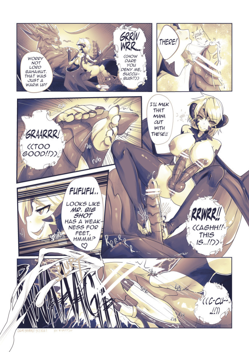 [kyattsu] Kensei & Demi-Bahamut (Final Fantasy XIV)