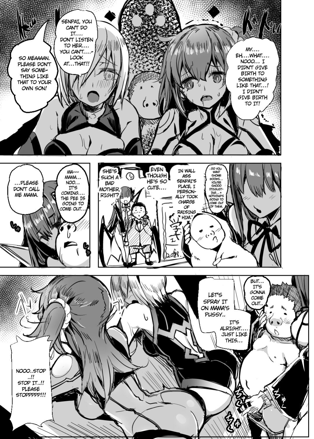 [kanemasita (Kaneta)] BB mama to ko buta-san (Fate Grand Order) [hardcase8translates]