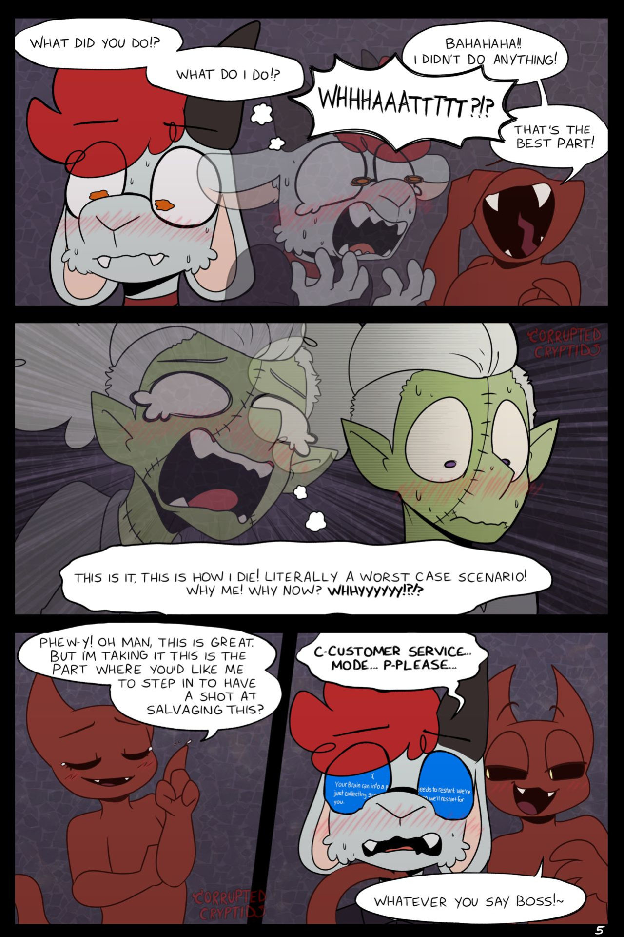 [CorruptedCryptid] Club Lamashtu (NSFW Comic)