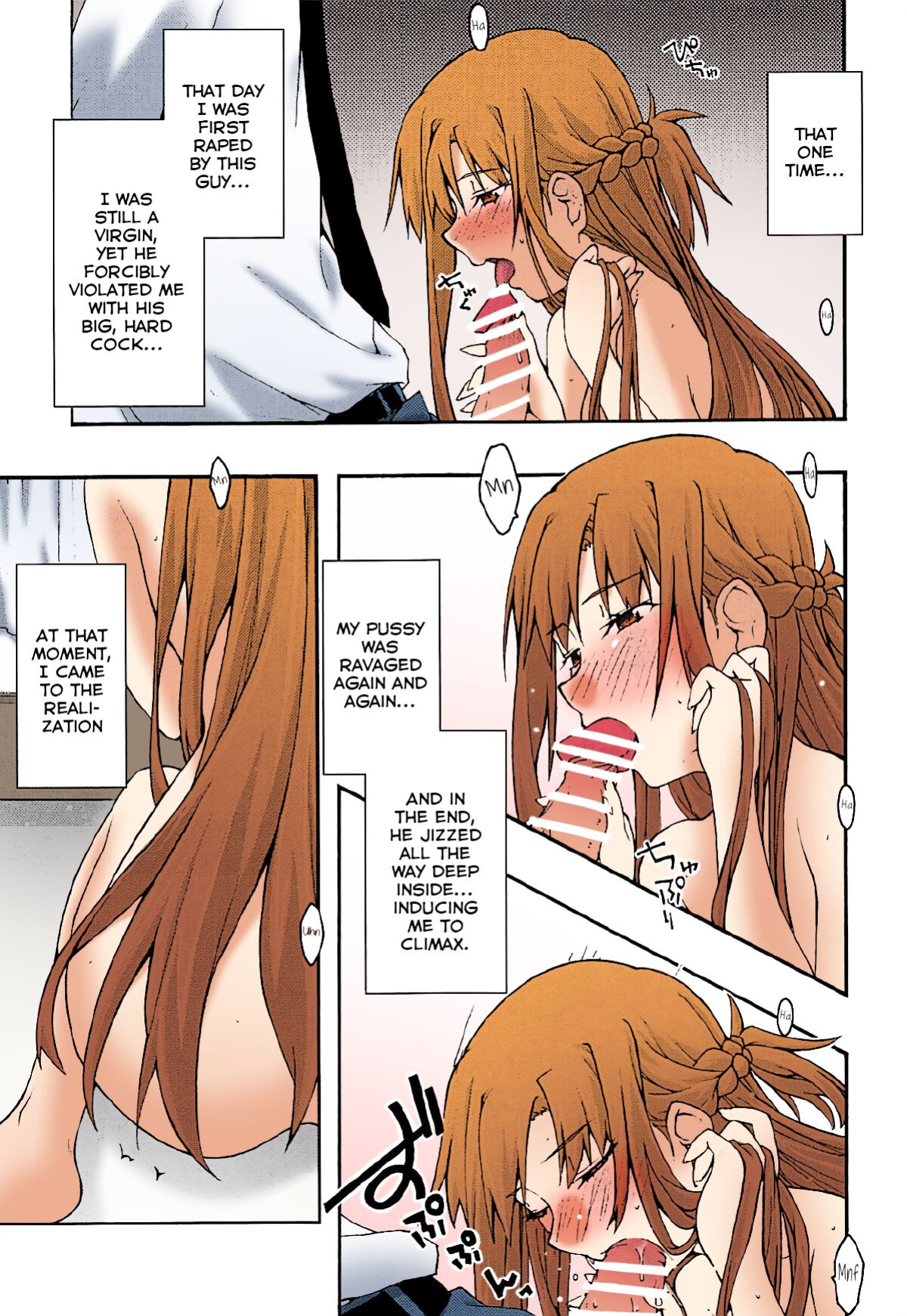 [sandglass (Uyuu Atsuno)] ochiru -asuna3- (Sword Art Online) [Brolen/Nisor][Colorized]