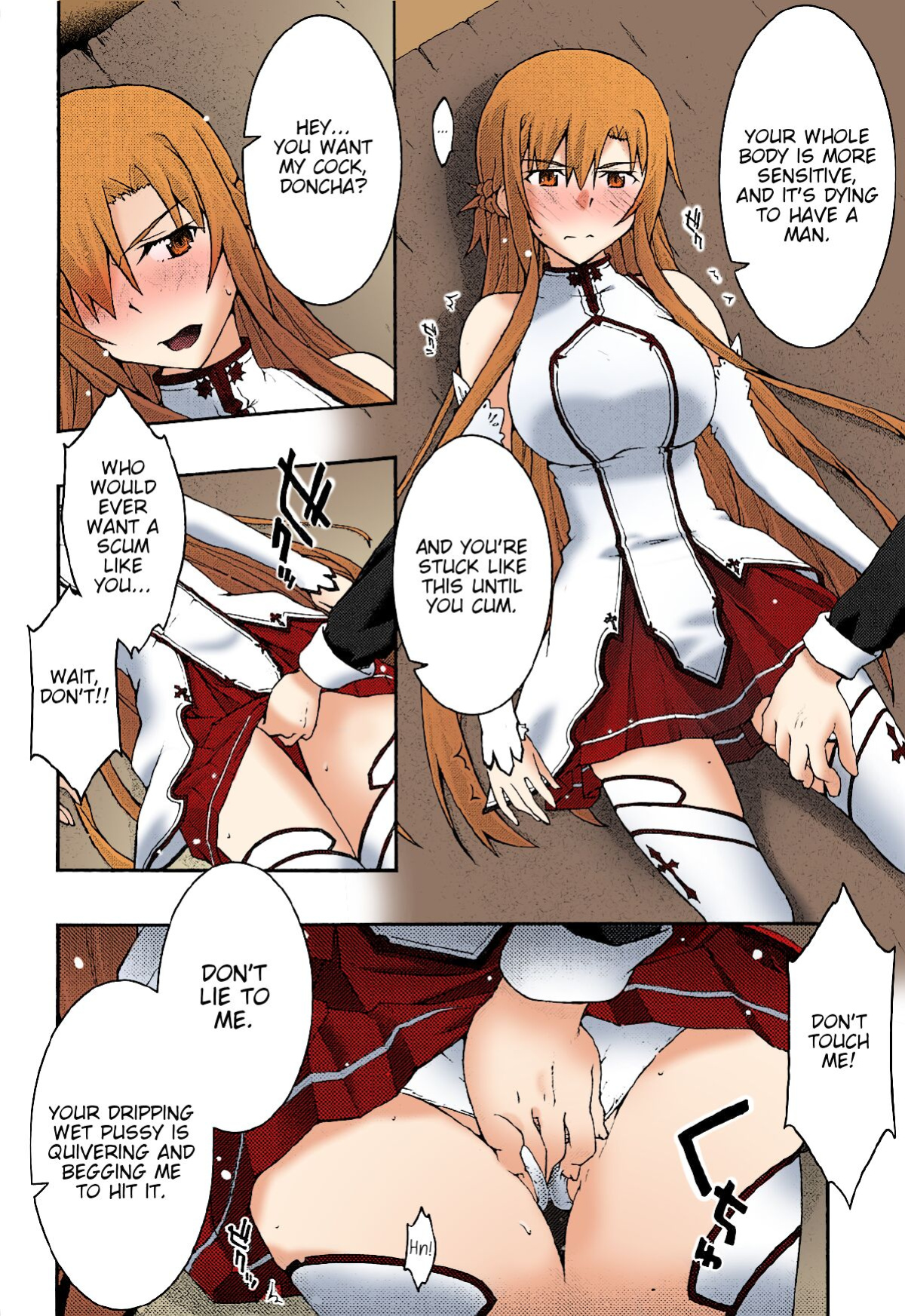 [sandglass (Uyuu Atsuno)] ochiru -asuna3- (Sword Art Online) [Brolen/Nisor][Colorized]