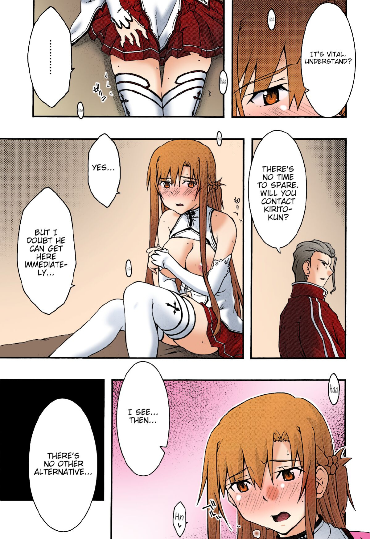 [sandglass (Uyuu Atsuno)] ochiru -asuna3- (Sword Art Online) [Brolen/Nisor][Colorized]
