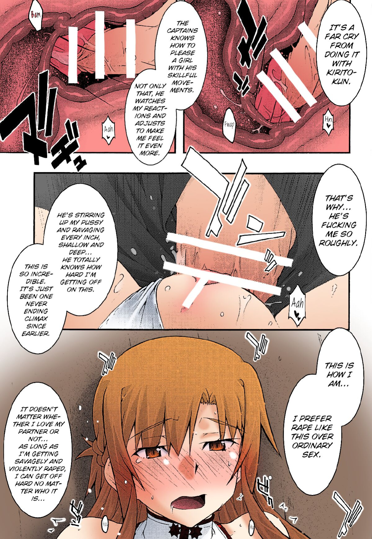 [sandglass (Uyuu Atsuno)] ochiru -asuna3- (Sword Art Online) [Brolen/Nisor][Colorized]