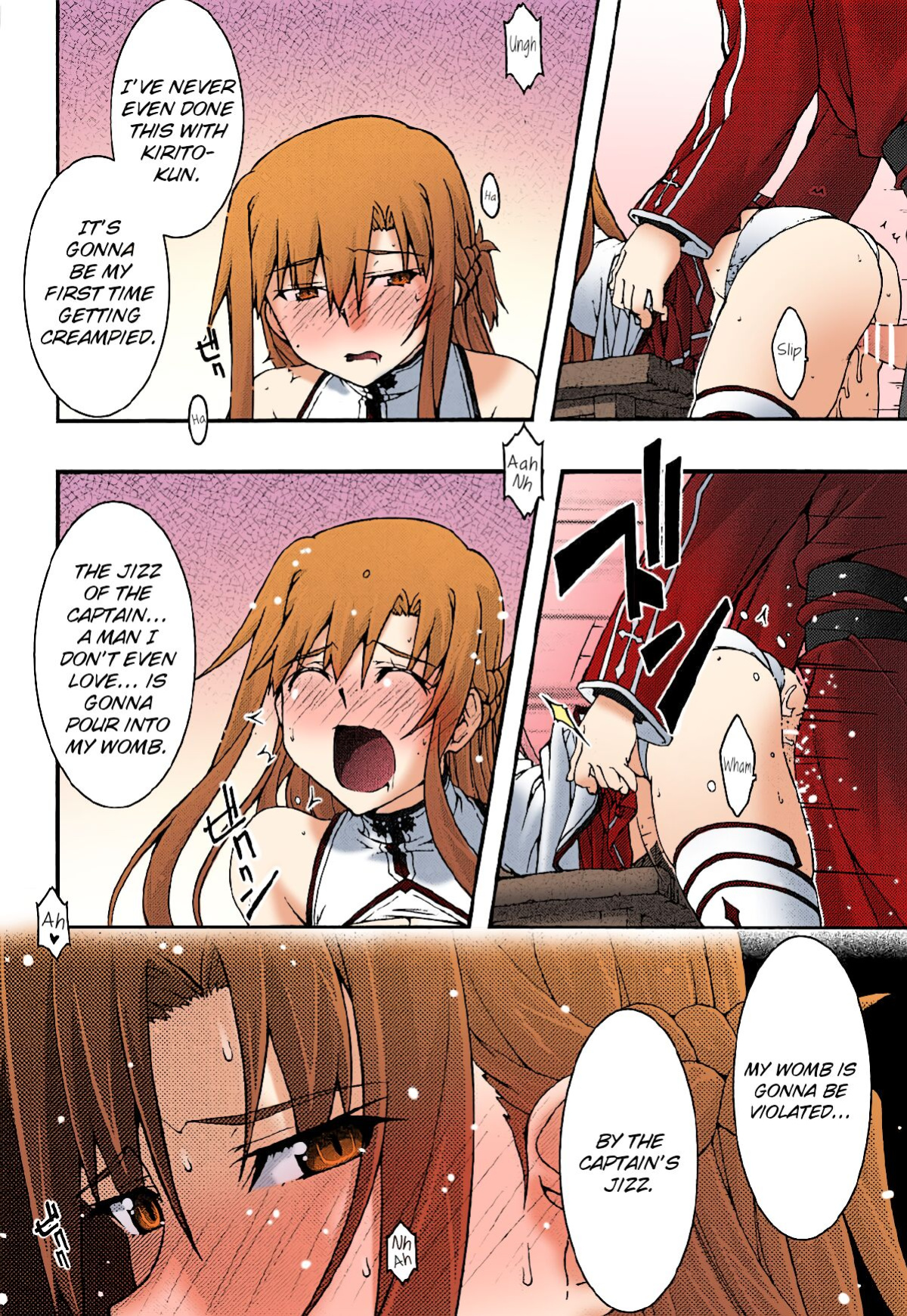 [sandglass (Uyuu Atsuno)] ochiru -asuna3- (Sword Art Online) [Brolen/Nisor][Colorized]