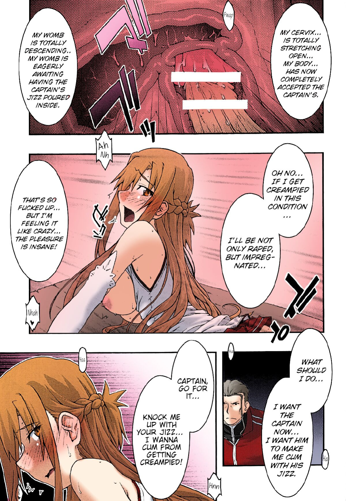 [sandglass (Uyuu Atsuno)] ochiru -asuna3- (Sword Art Online) [Brolen/Nisor][Colorized]