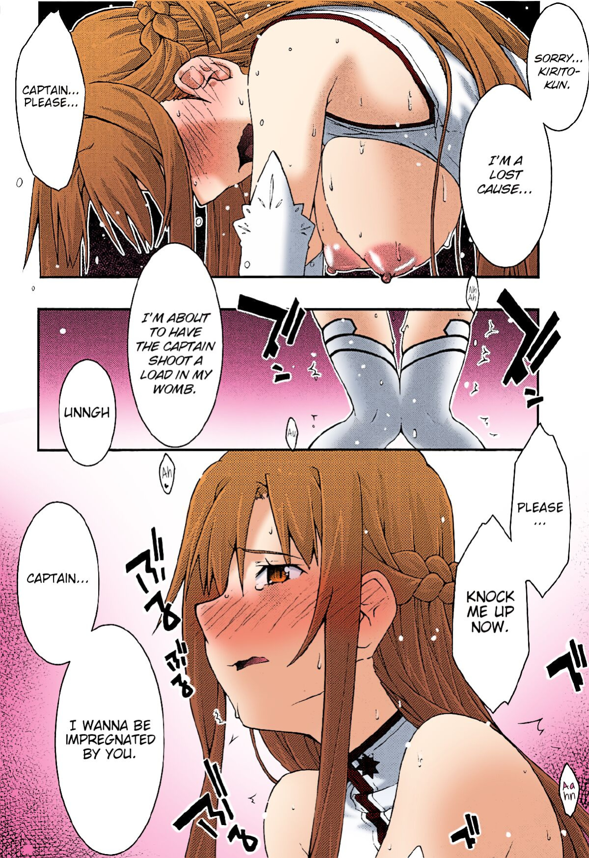 [sandglass (Uyuu Atsuno)] ochiru -asuna3- (Sword Art Online) [Brolen/Nisor][Colorized]