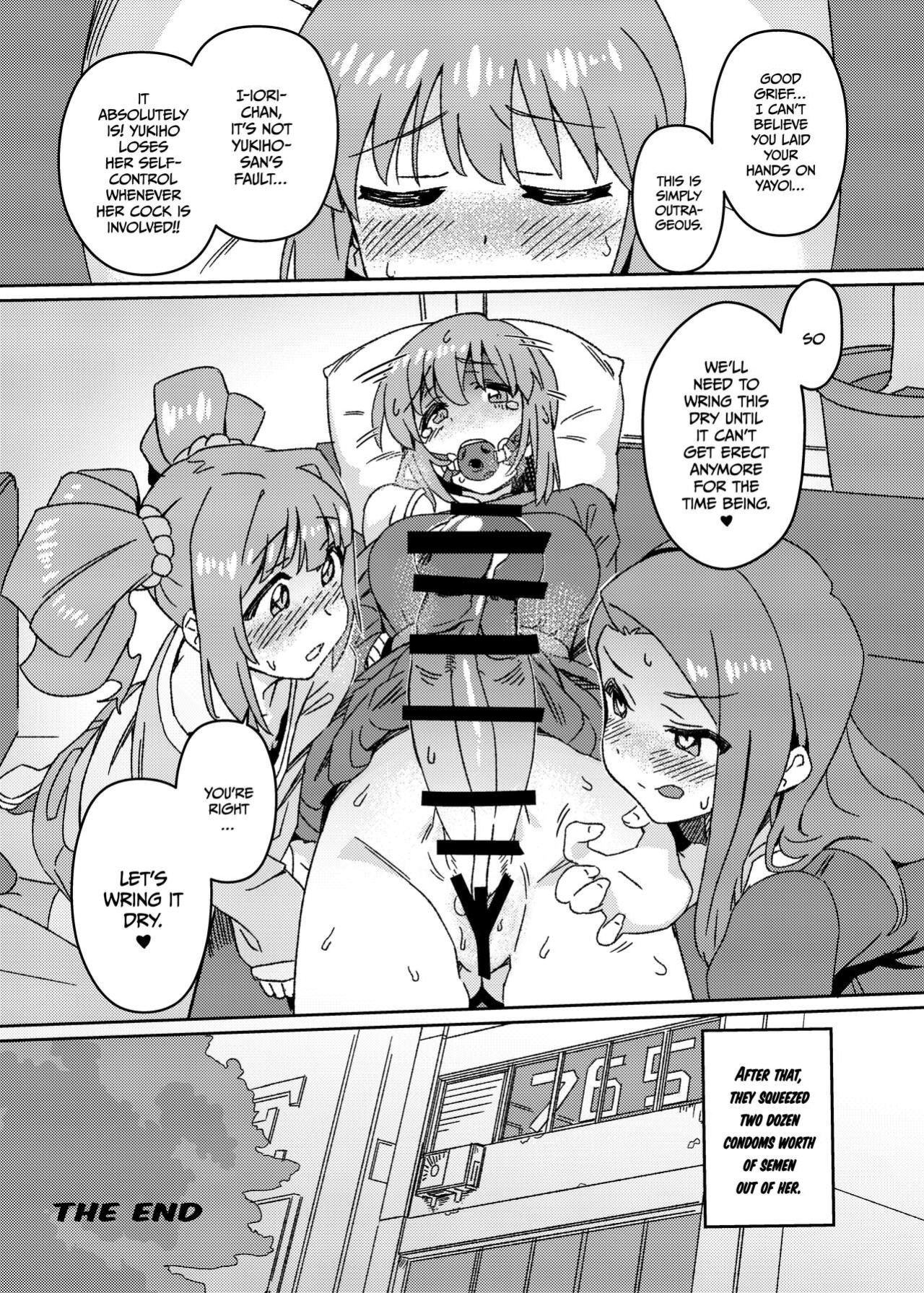 [Suimitsutou Koubou (Momo no Suidousui)] Yuki Chinpo Futanari Yukiho no Nioi de Yayoi ga Trip shichau Hon (THE iDOLM@STER) {Hennojin}